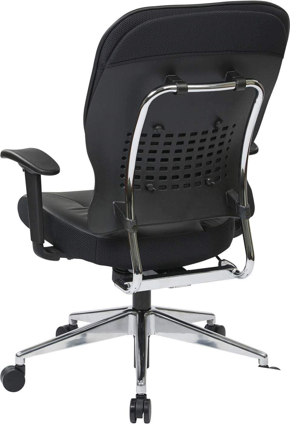 Space Seating® Black Bonded Leather Managers Chair [32-E33P918P] - Image 4