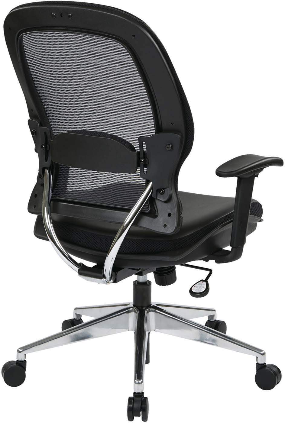 Space Seating® Professional Air Grid® Back Chair Bonded Leather Seat [335-E37P918P] - Image 3
