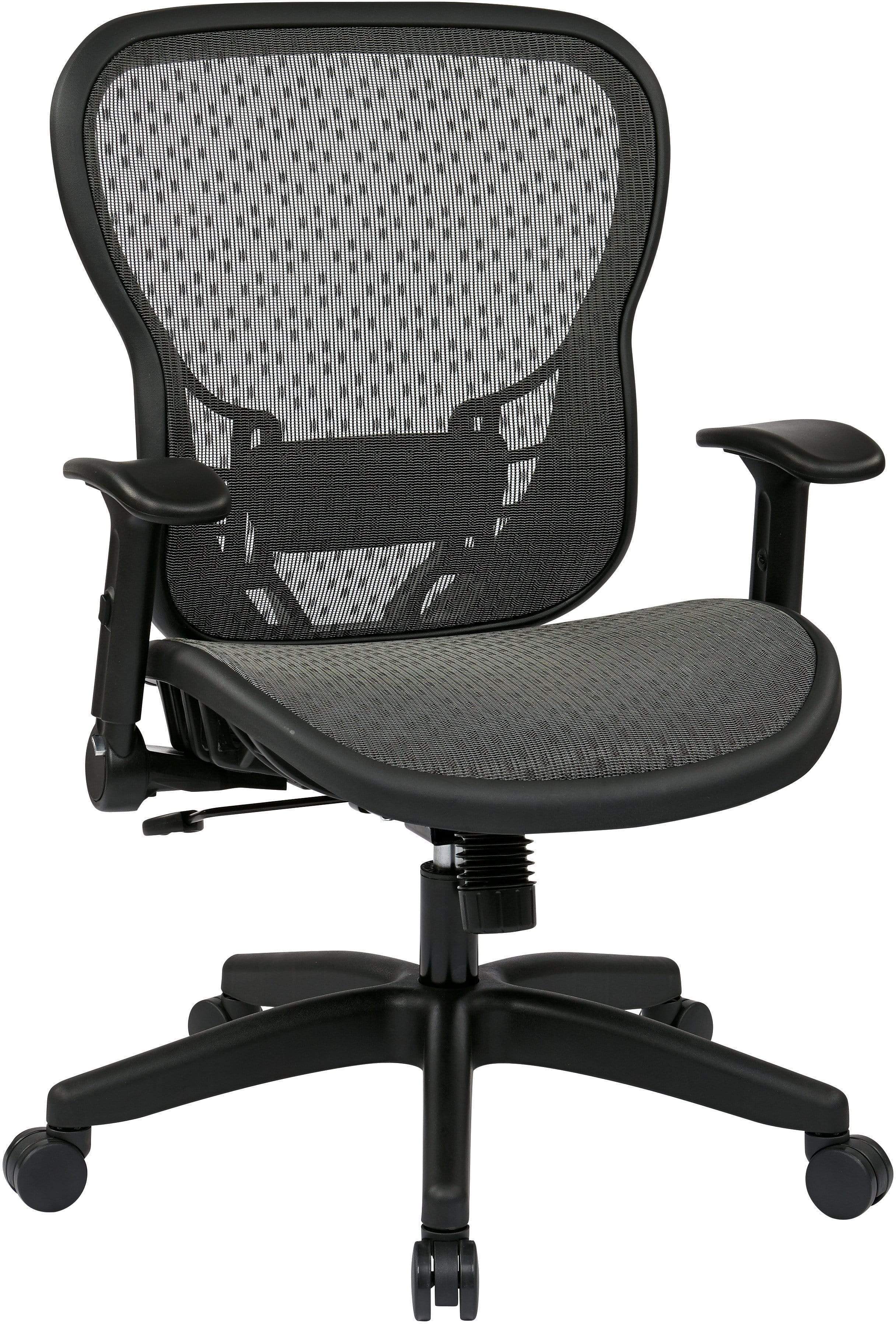 Space Seating® Deluxe R2 SpaceGrid® Chair with Flip Arms [529R-R22N1F2]