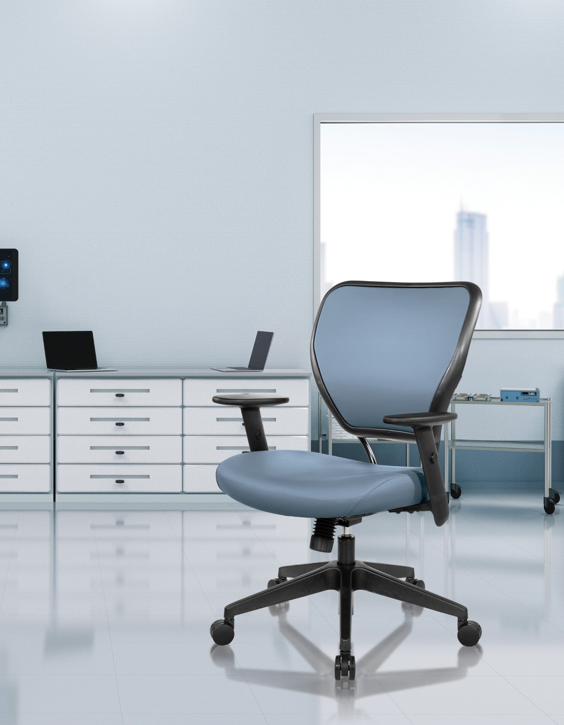 Office Star Antimicrobial Dillon Seat and Back Task Chair [5500D] - Image 7