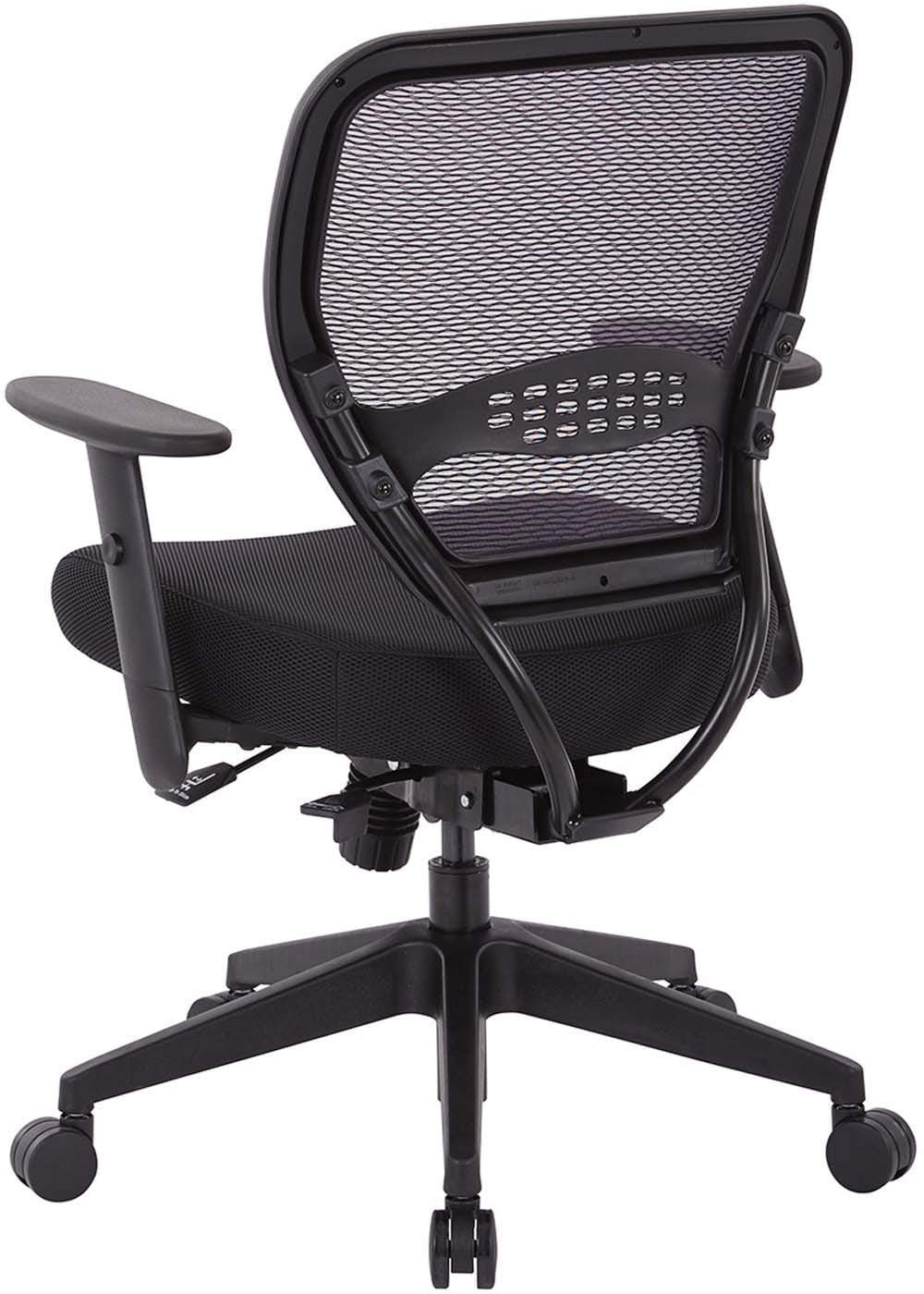 Air Grid® Back Chair, Black Mesh Seat, Adjustable Arms, Seat Slider [5500SL] - Image 4