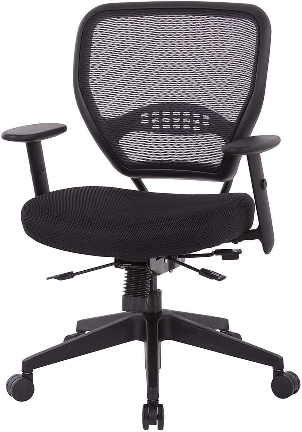 Air Grid® Back Chair, Black Mesh Seat, Adjustable Arms, Seat Slider [5500SL] - Image 7