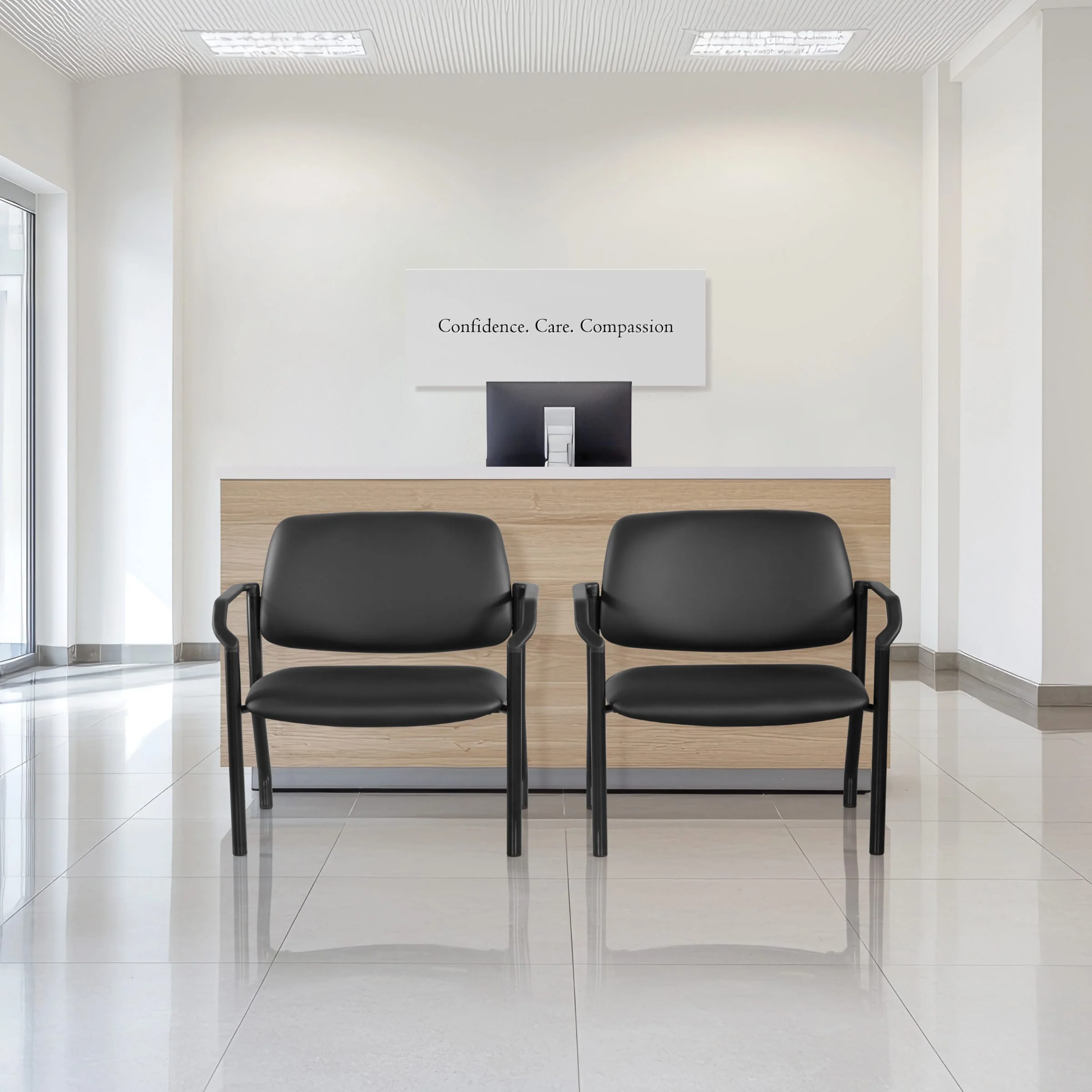Work Smart Bariatric Healthcare Guest Chair [55051B] - Image 3
