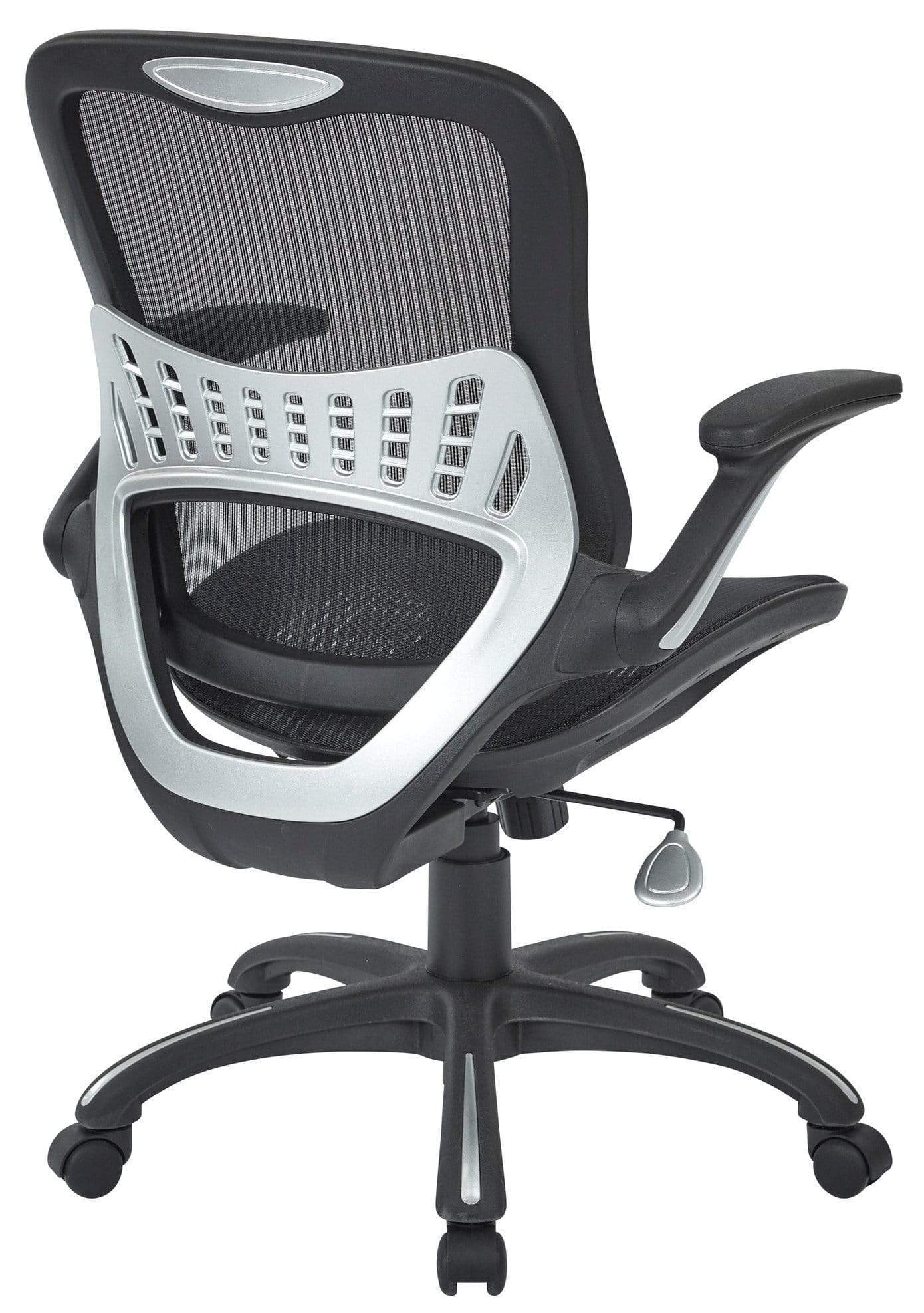 Work Smart™ Mesh Manager’s Chair in Black [69906-3] - Image 3