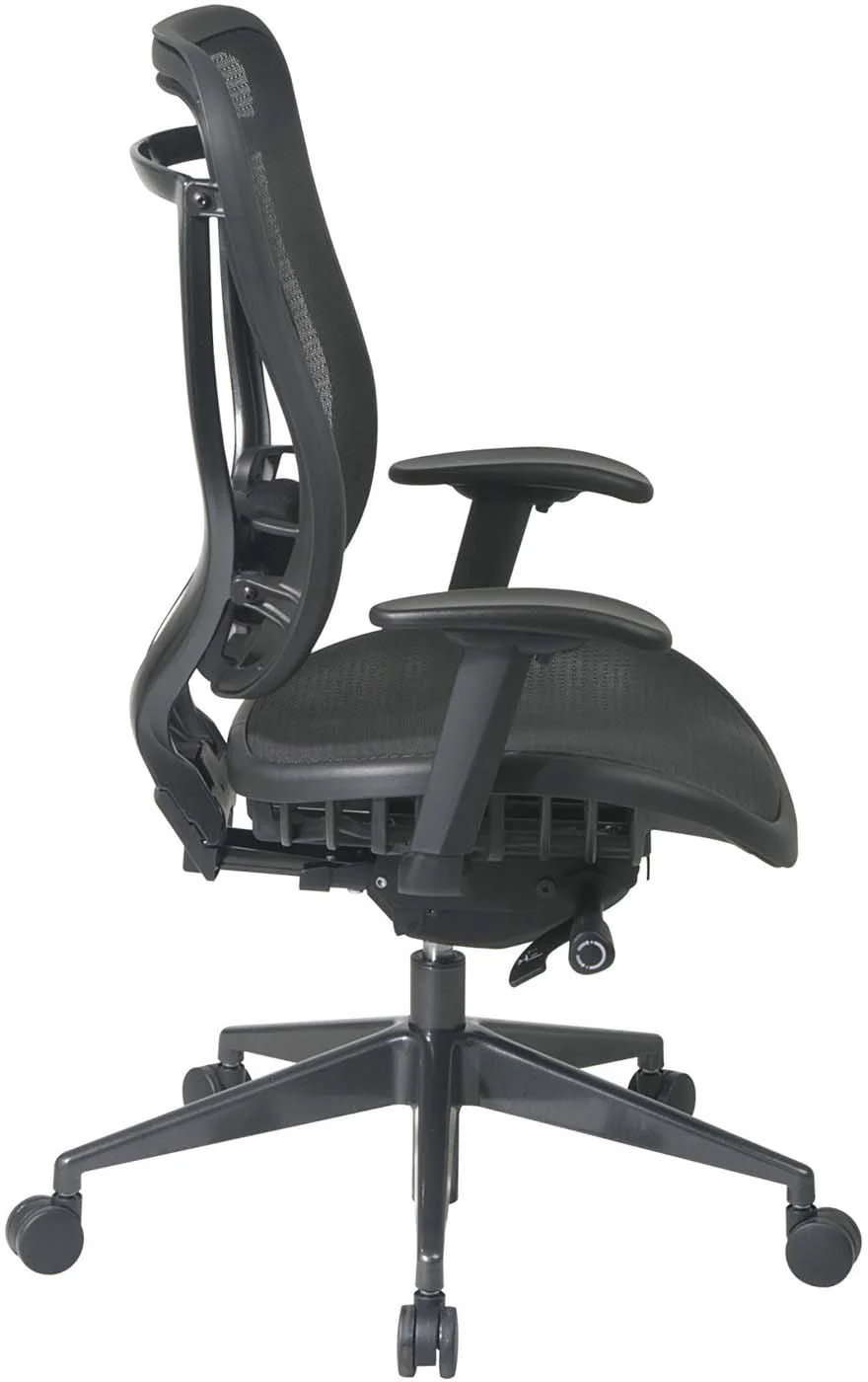Space Seating® Executive High Back Mesh Chair Gunmetal Base [818-11G9C18P] - Image 2