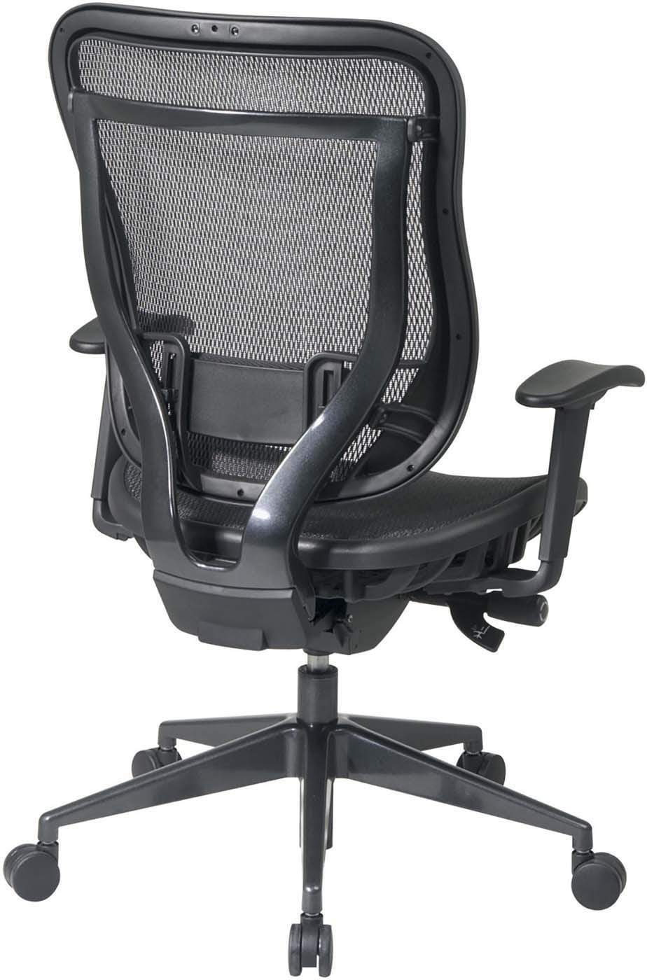 Space Seating® Executive High Back Mesh Chair Gunmetal Base [818-11G9C18P] - Image 3