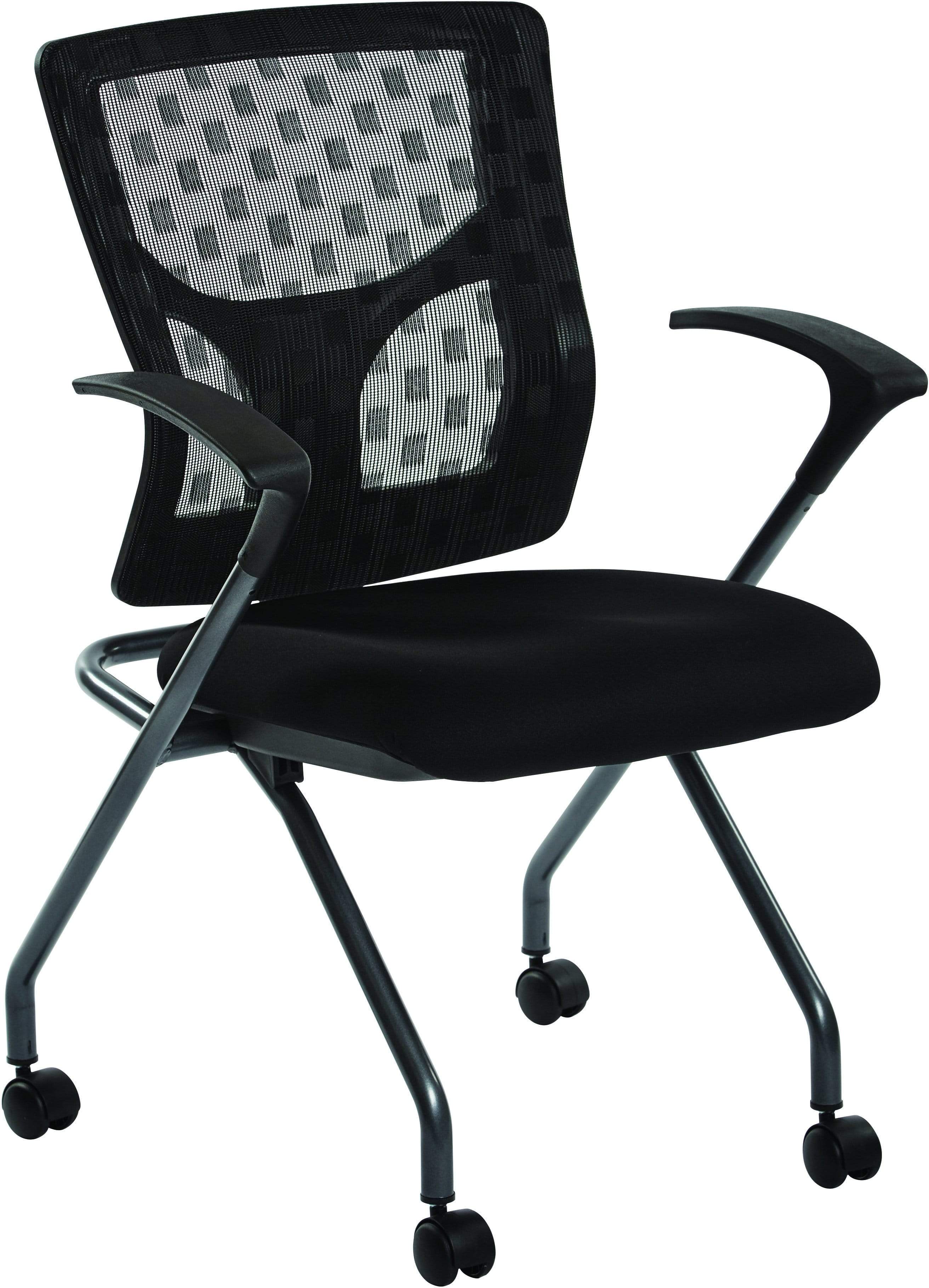 Pro-Line II™ ProGrid® Checkered Mesh Back Folding Chair Titanium, 2-Pack [84270-30]