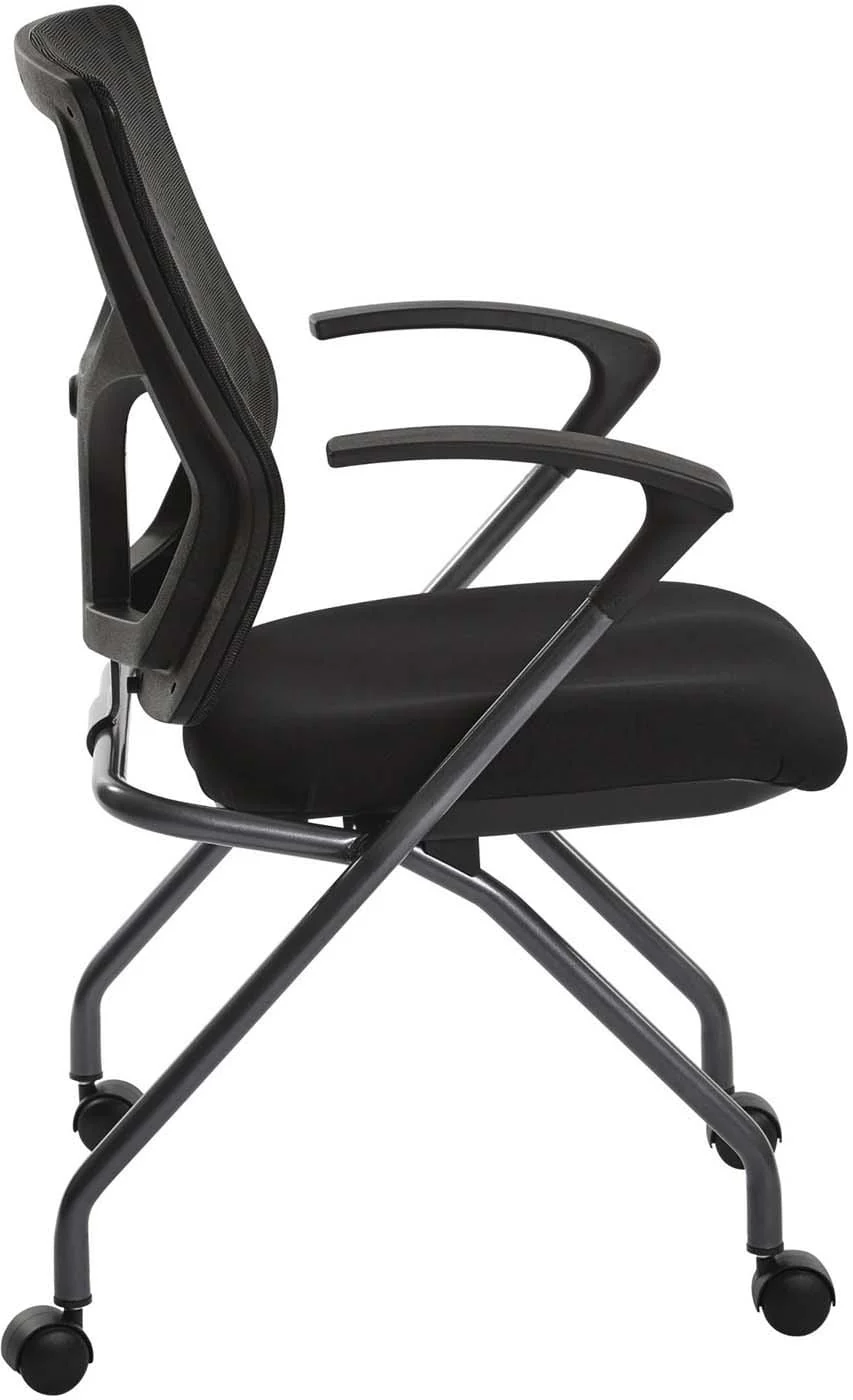 Pro-Line II™ ProGrid® Checkered Mesh Back Folding Chair Titanium, 2-Pack [84270-30] - Image 2