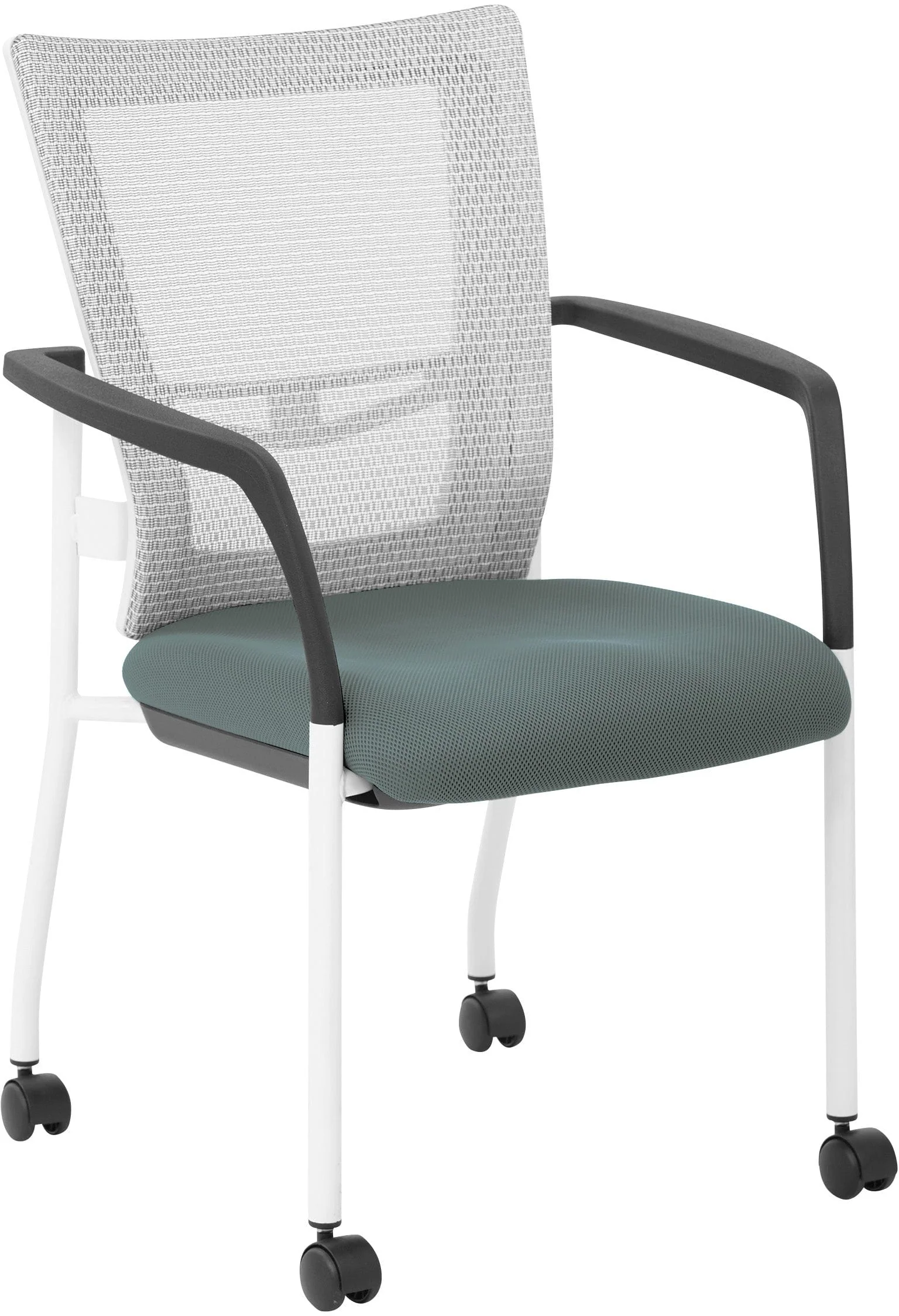 Office Star ProGrid® Mesh Back Visitors Chair with Casters [8840W] - Image 2