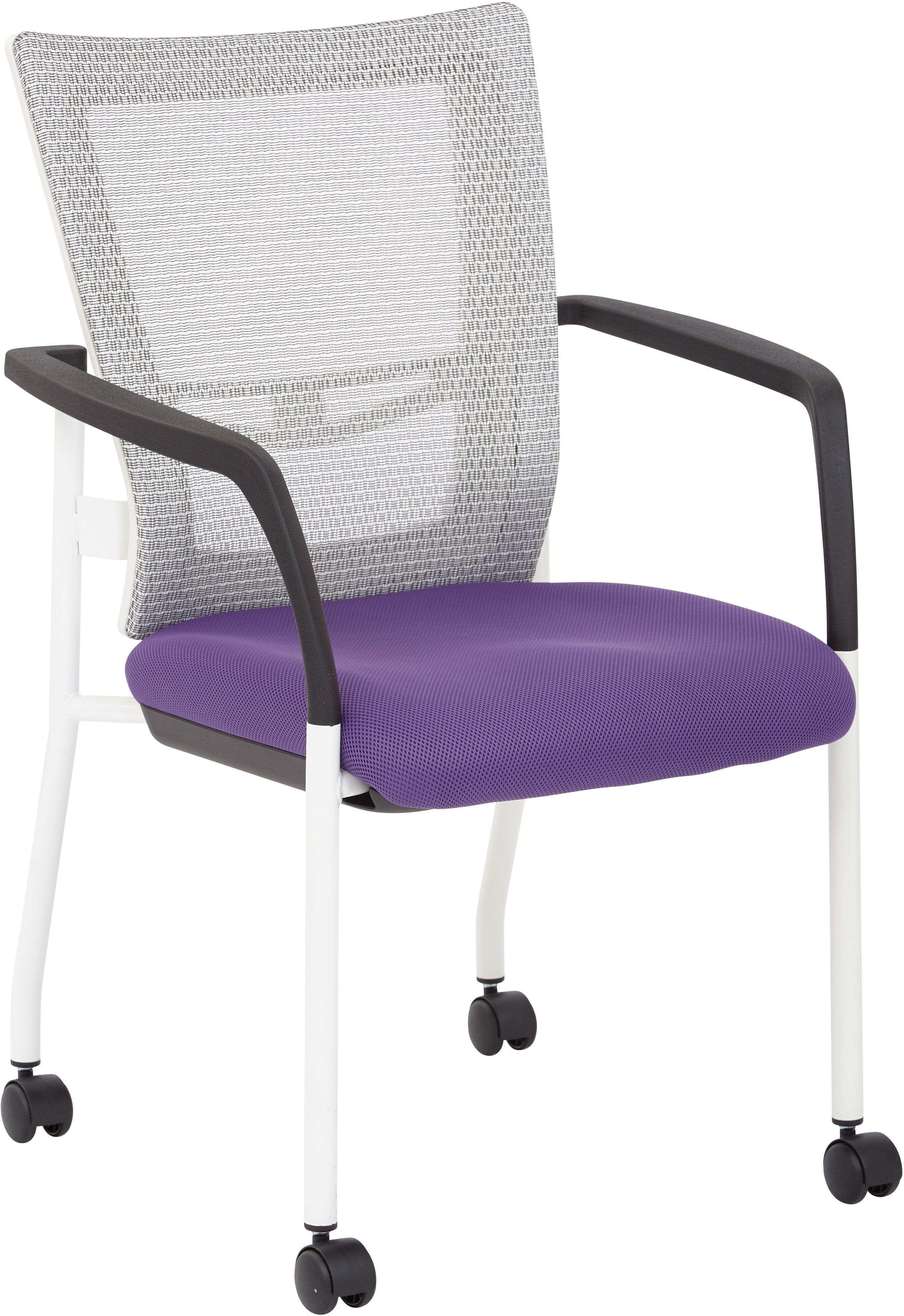 Office Star ProGrid® Mesh Back Visitors Chair with Casters [8840W] - Image 3
