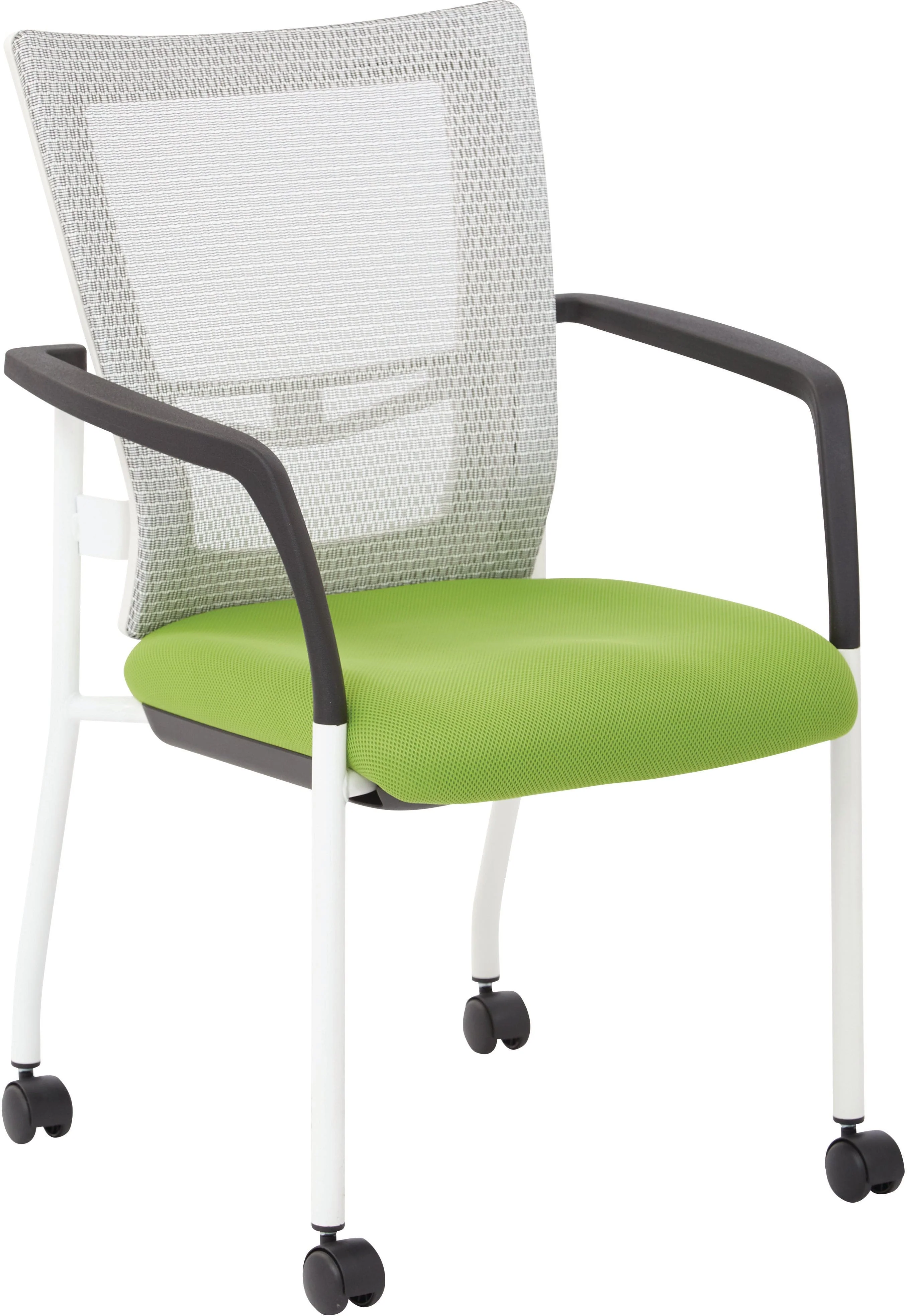Office Star ProGrid® Mesh Back Visitors Chair with Casters [8840W] - Image 5
