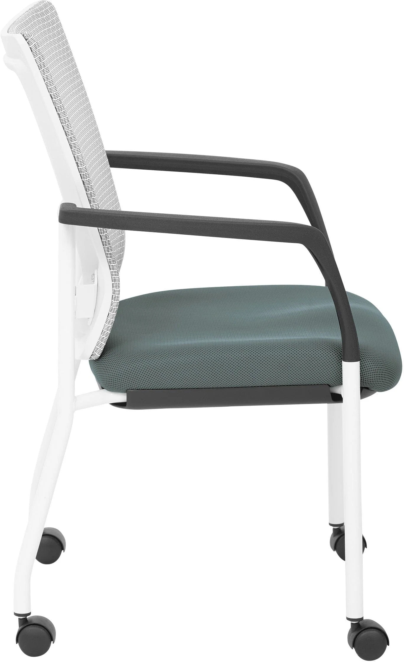 Office Star ProGrid® Mesh Back Visitors Chair with Casters [8840W] - Image 9