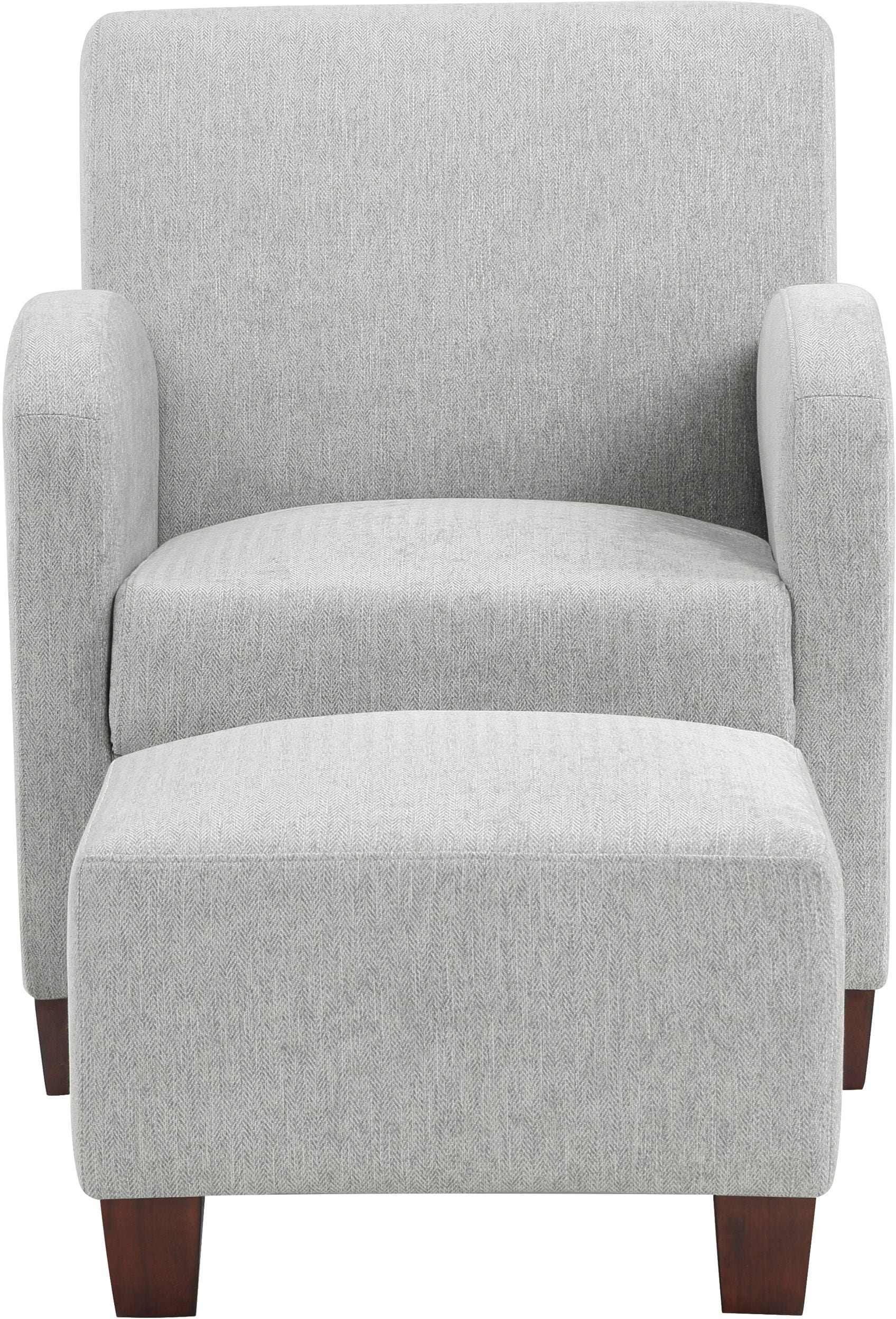Office Star Aiden Chair & Ottoman Herringbone [ADN] - Image 7