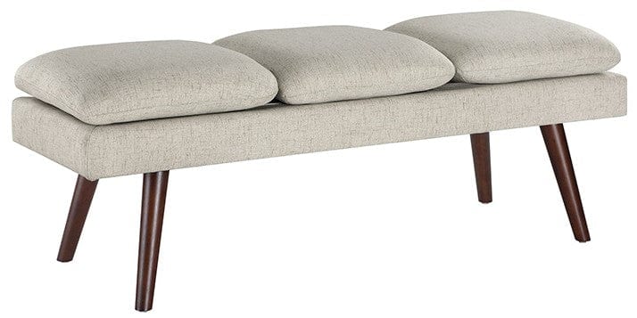 Office Star Amanda 54" Mid-Century Bench [AMD54]