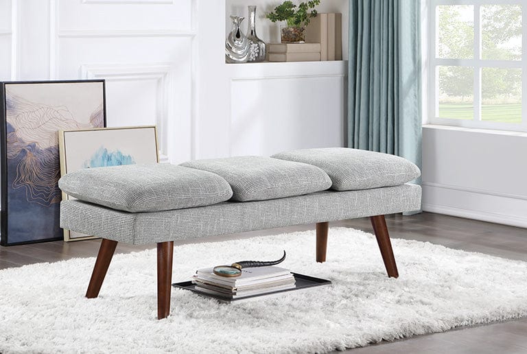 Office Star Amanda 54" Mid-Century Bench [AMD54] - Image 4