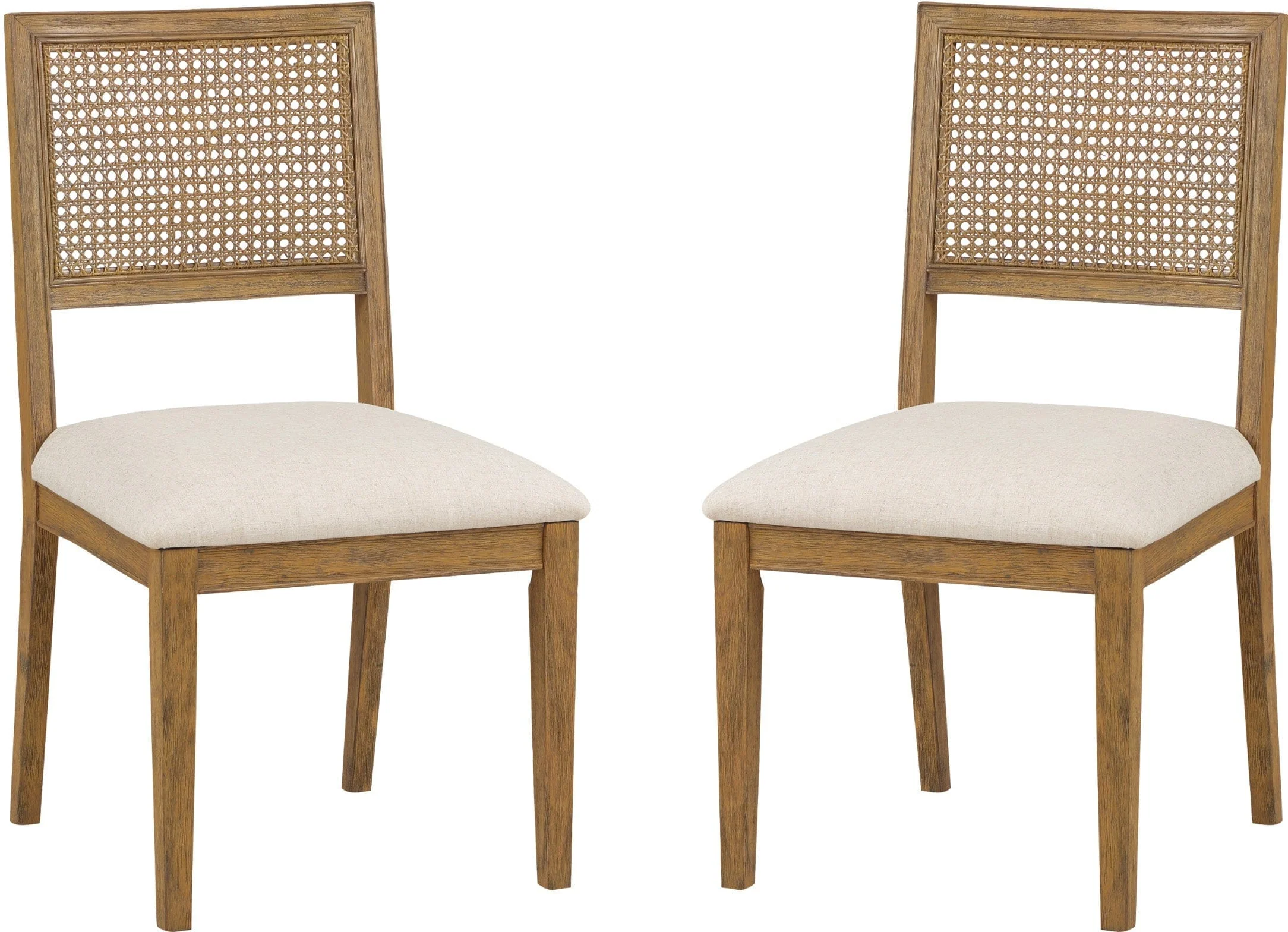 Office Star Alaina Cane Back Dining Chair, 2-Pack [ANADC2] - Image 2