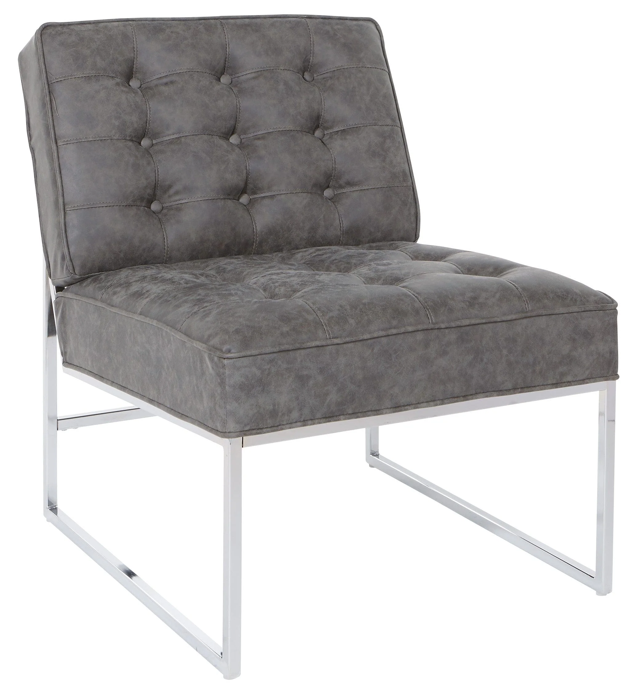 Ave Six Anthony 26” Wide Chair Chrome Base Faux Leather [ATH51] - Image 6