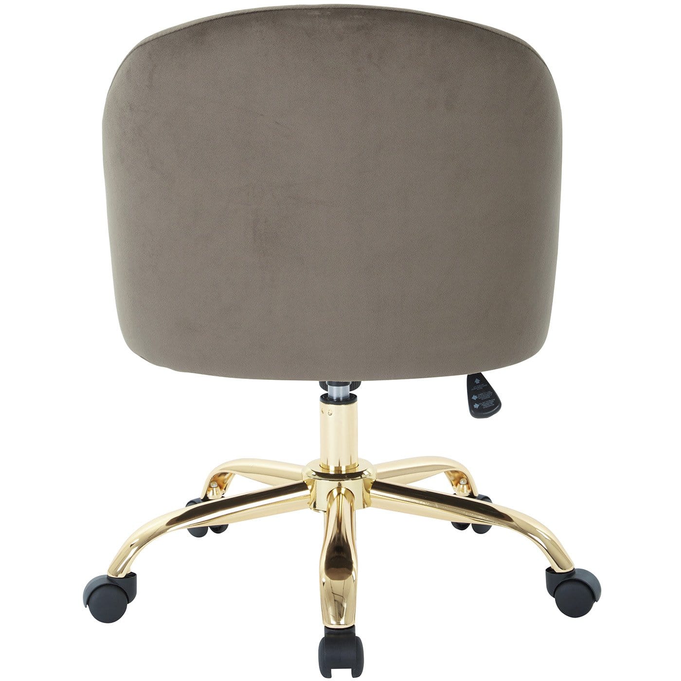 Office Star Ave Six Layton Mid Back Office Chair Velvet [FL3224G] - Image 15