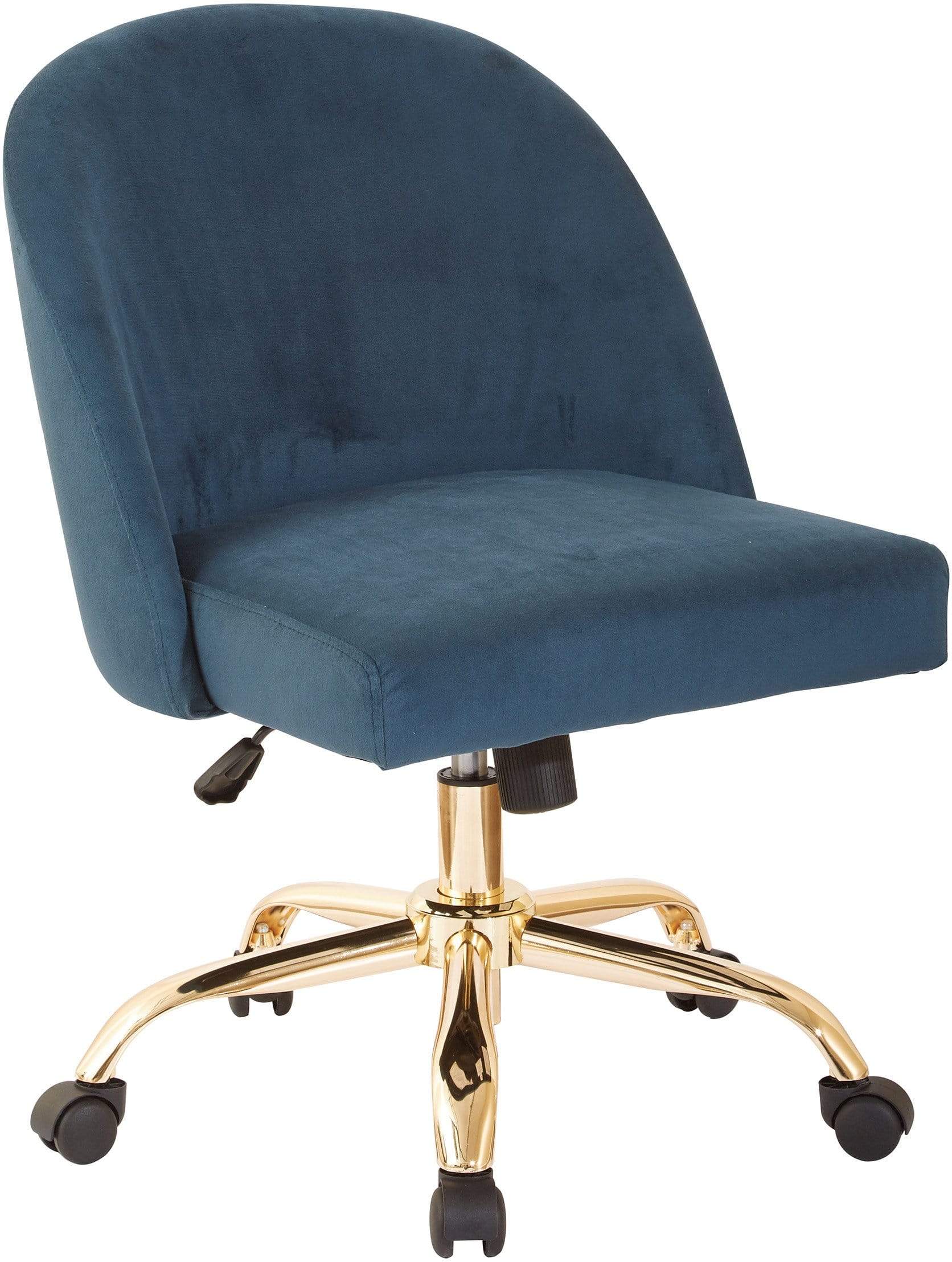 Office Star Ave Six Layton Mid Back Office Chair Velvet [FL3224G] - Image 3