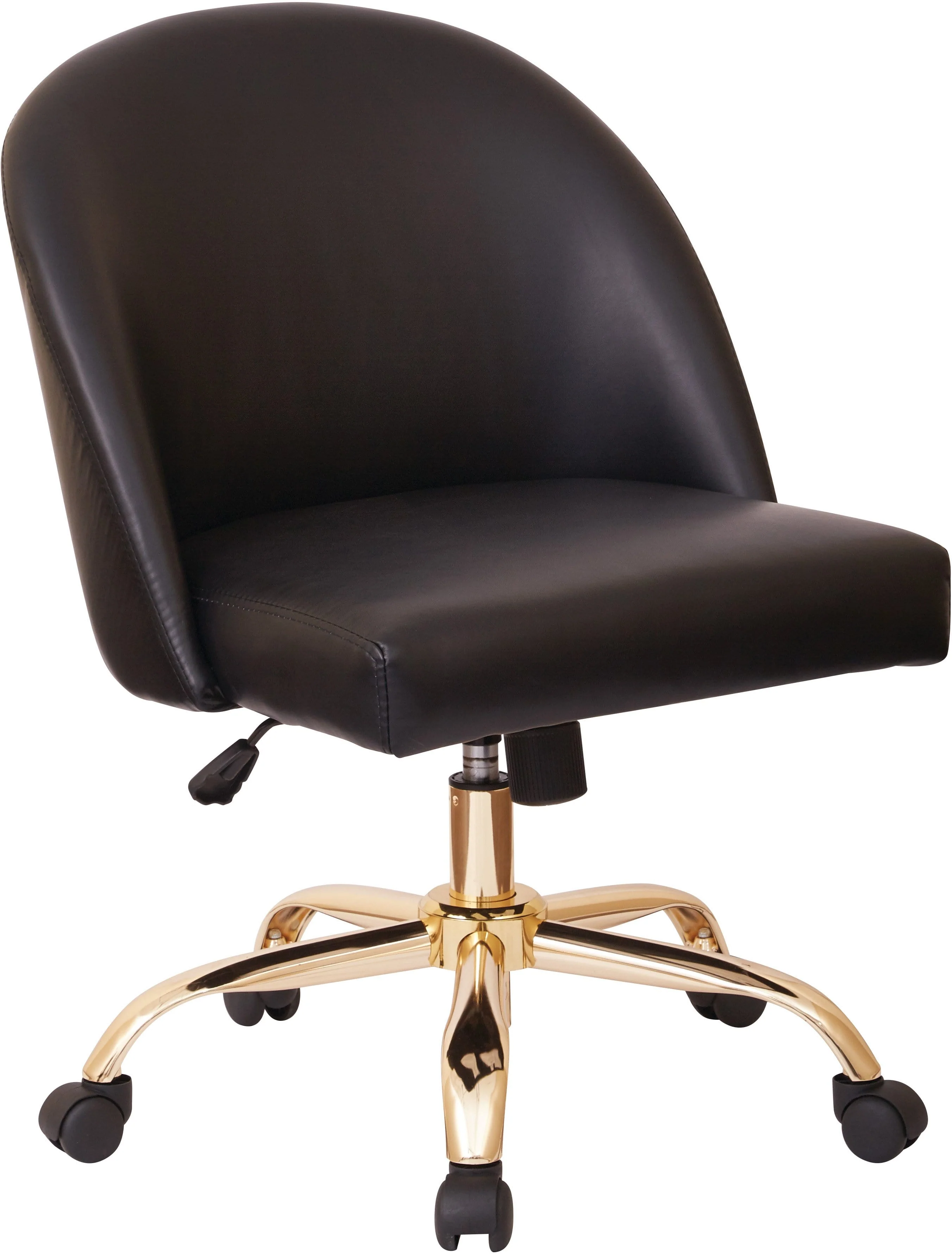 Office Star Ave Six Layton Mid Back Office Chair Velvet [FL3224G] - Image 4