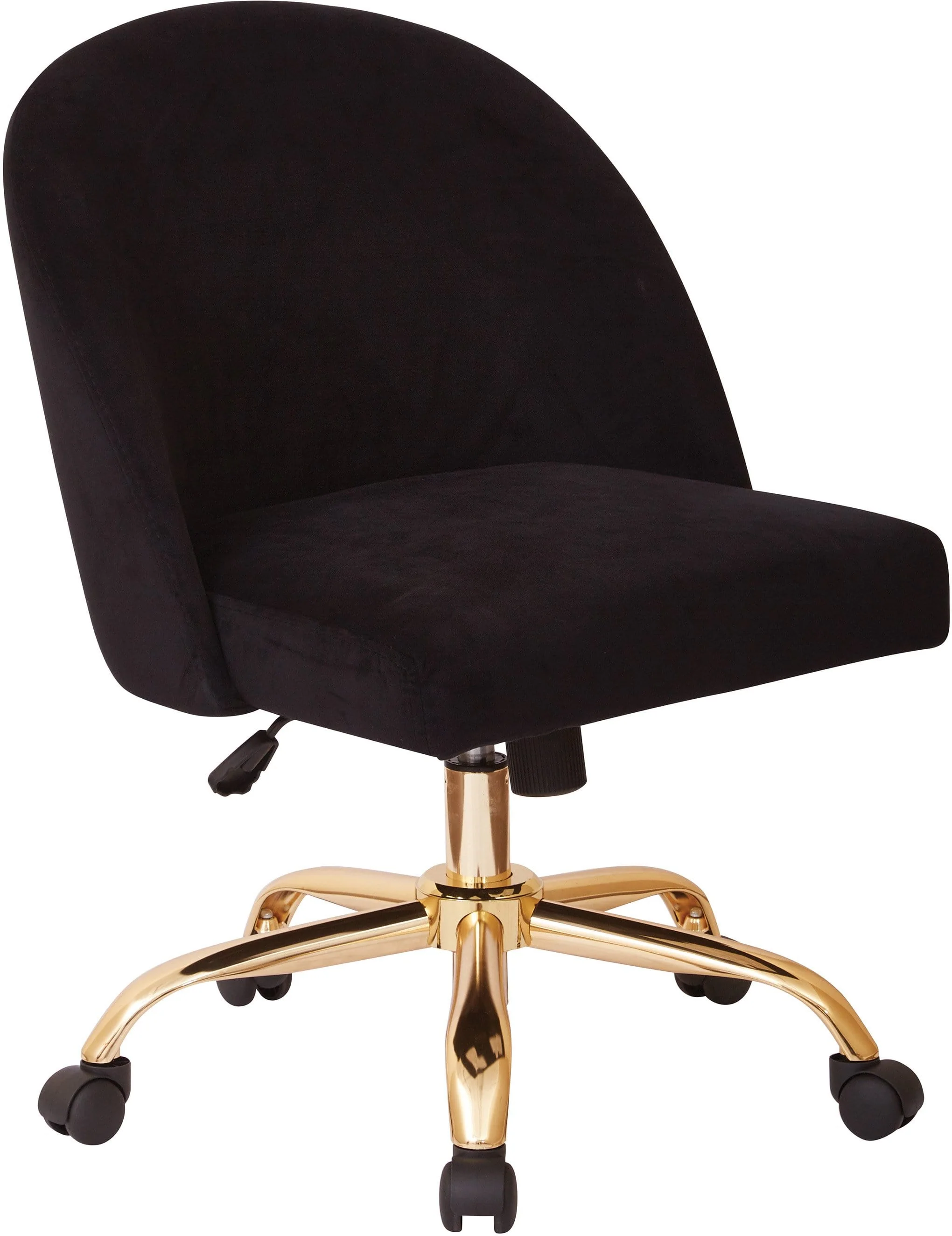 Office Star Ave Six Layton Mid Back Office Chair Velvet [FL3224G] - Image 6