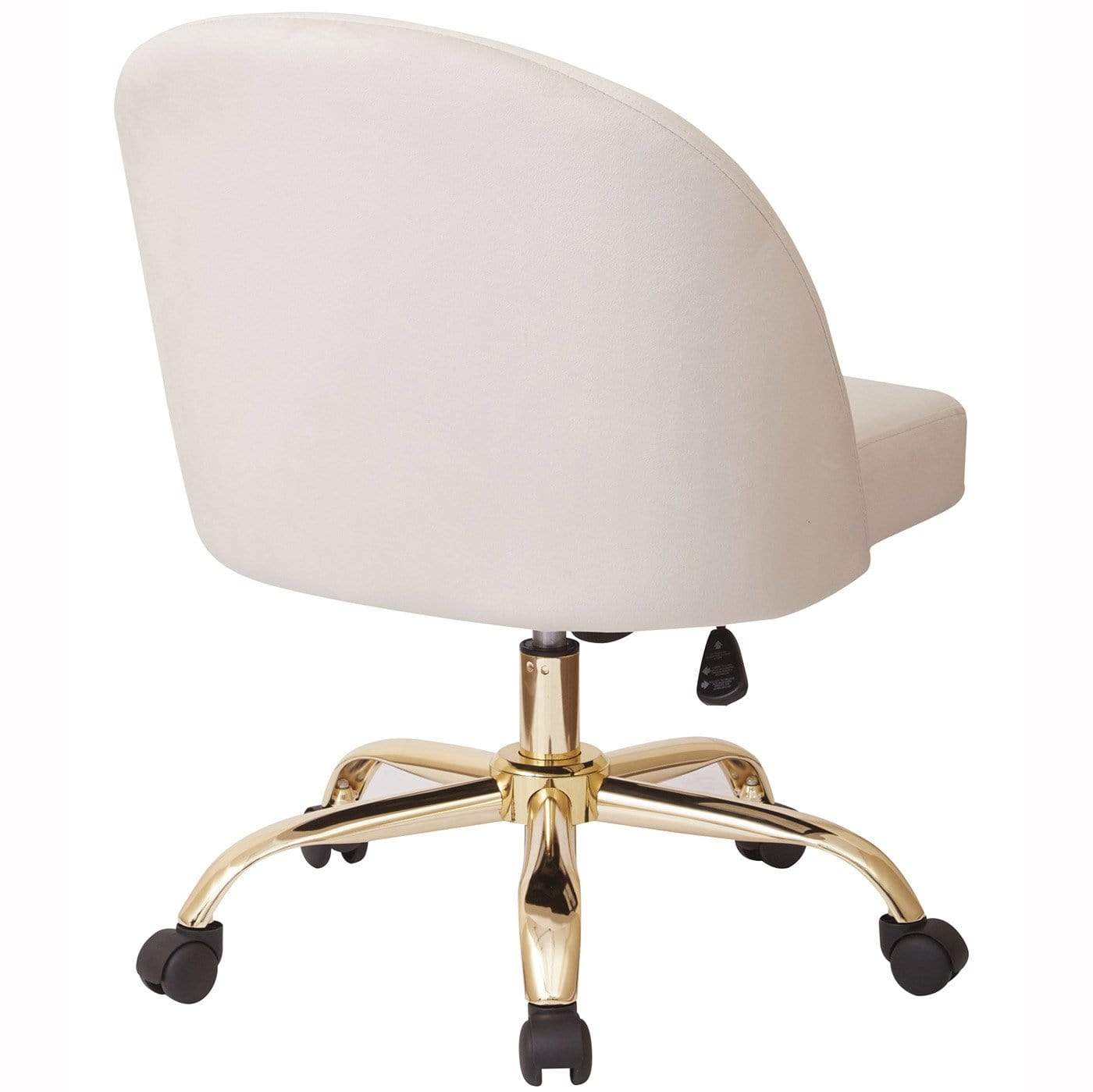 Office Star Ave Six Layton Mid Back Office Chair Velvet [FL3224G] - Image 7