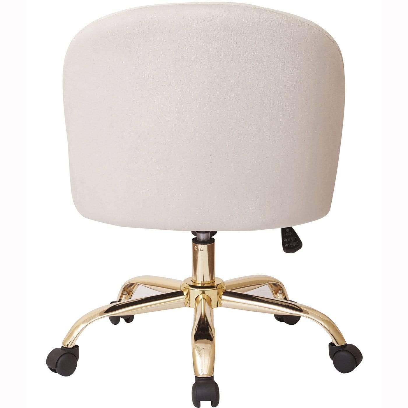 Office Star Ave Six Layton Mid Back Office Chair Velvet [FL3224G] - Image 8