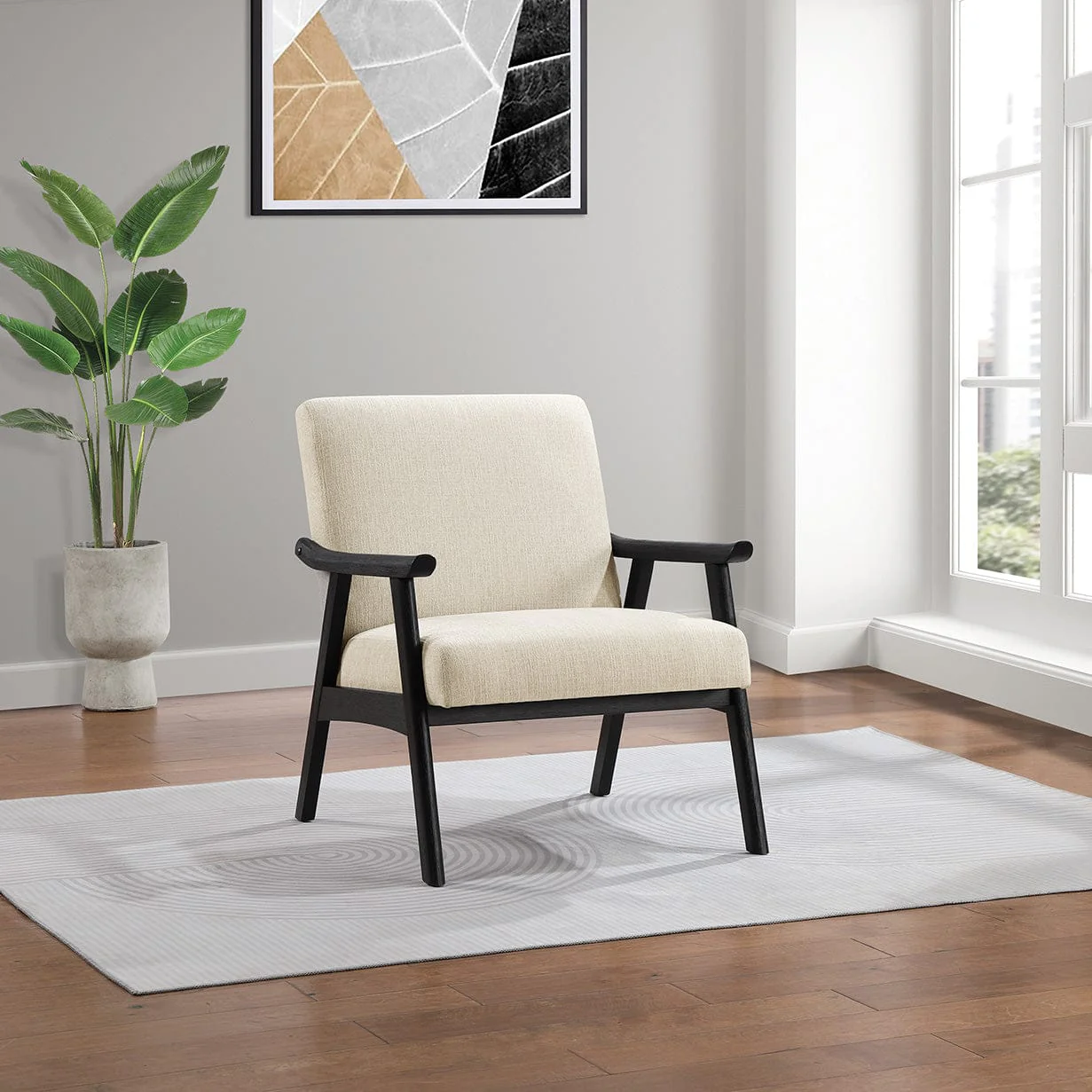 Office Star Ave Six Weldon Visitors Chair, Black Frame [WDN51BK] - Image 4