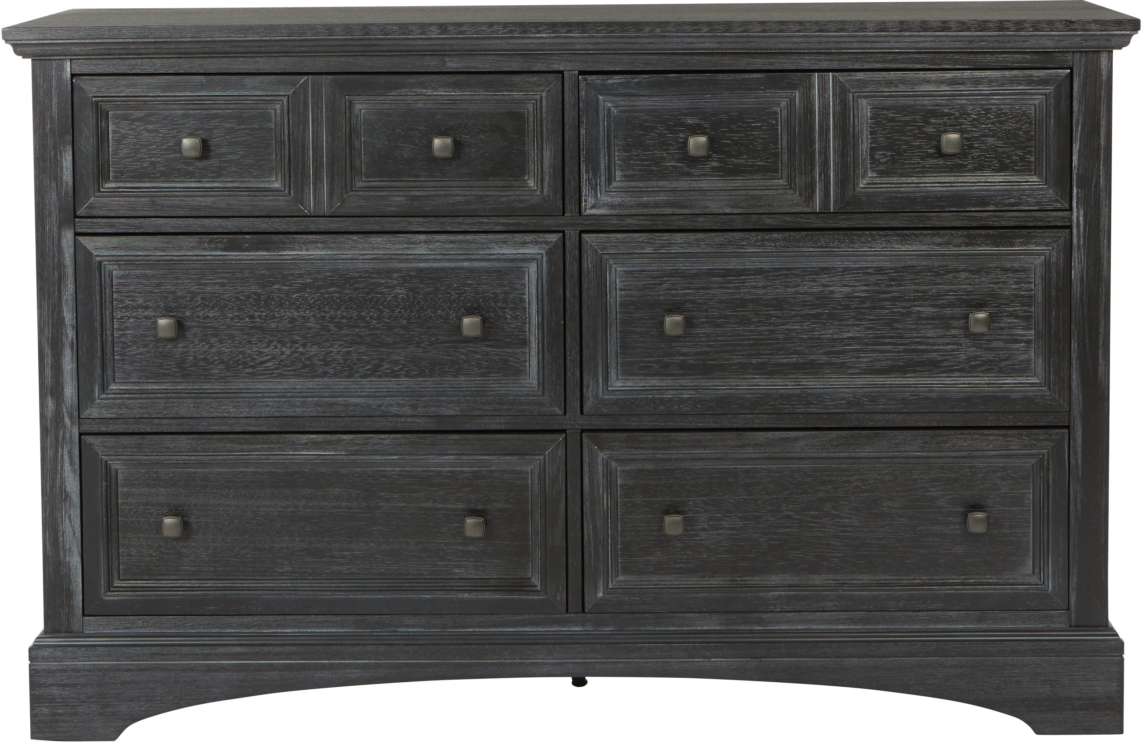 Office Star Farmhouse Basics 6 Drawer Dresser [BP-4200-020B] - Image 2