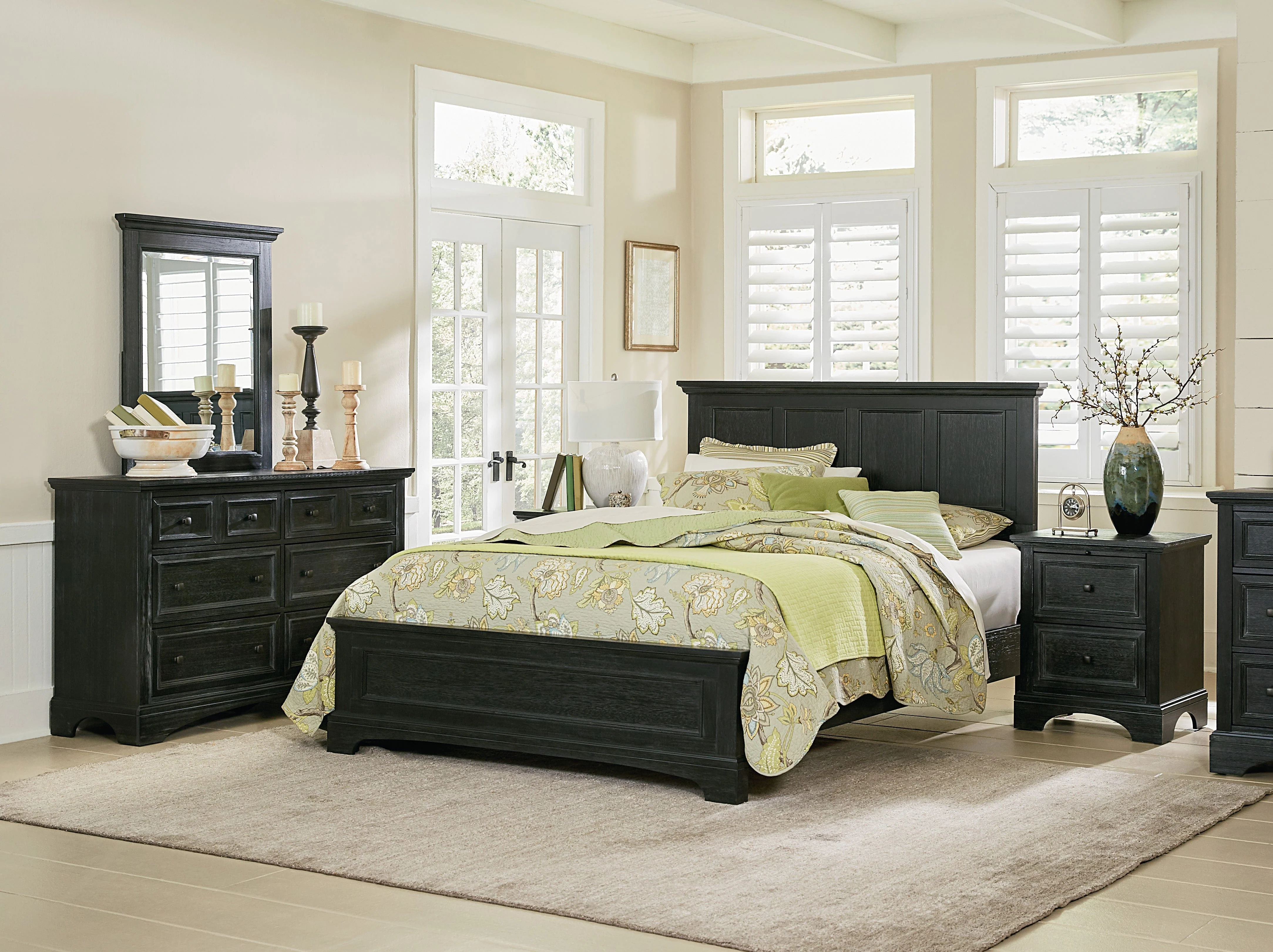 Office Star Farmhouse Basics Queen Bedroom Set [BP-4200-213B]