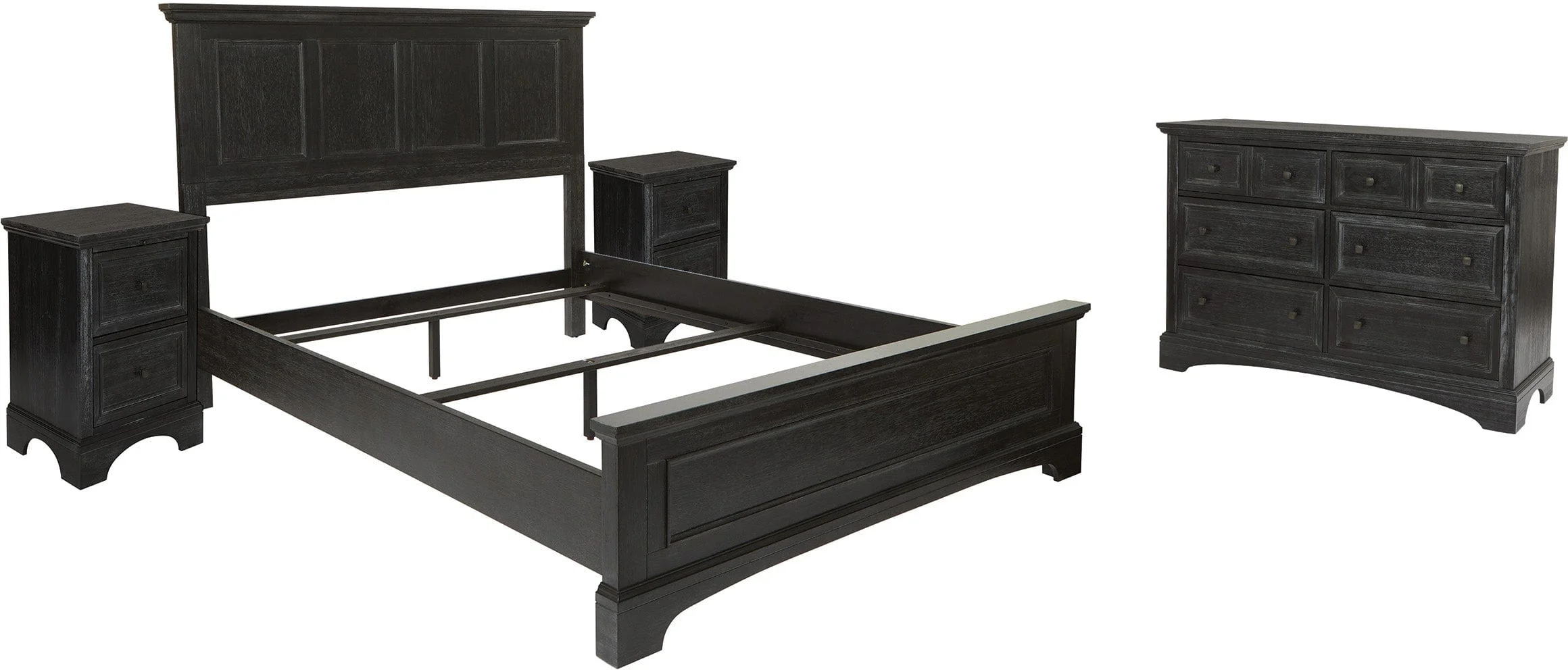 Office Star Farmhouse Basics Bedroom Set 4 pc [BP-4200-214B]