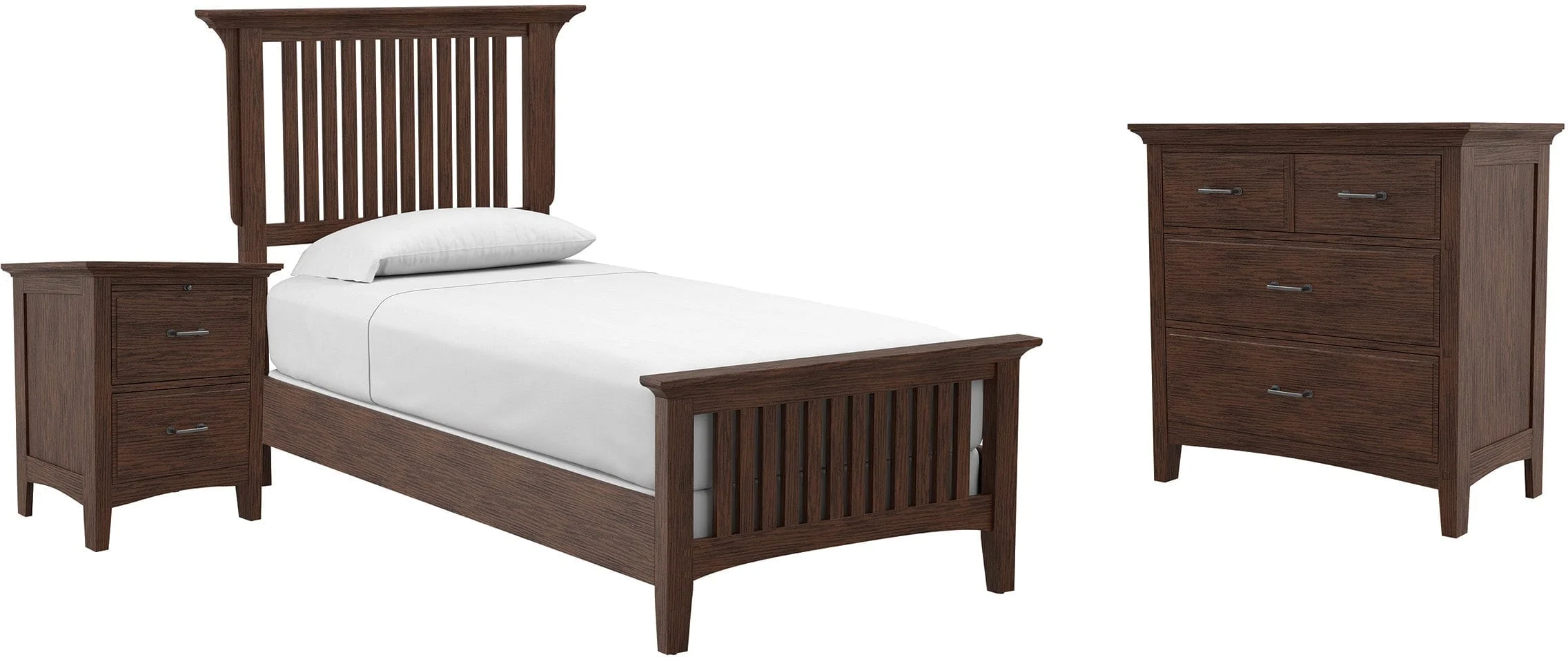 Office Star Modern Mission Twin Bedroom Set [BP-4201-110K]