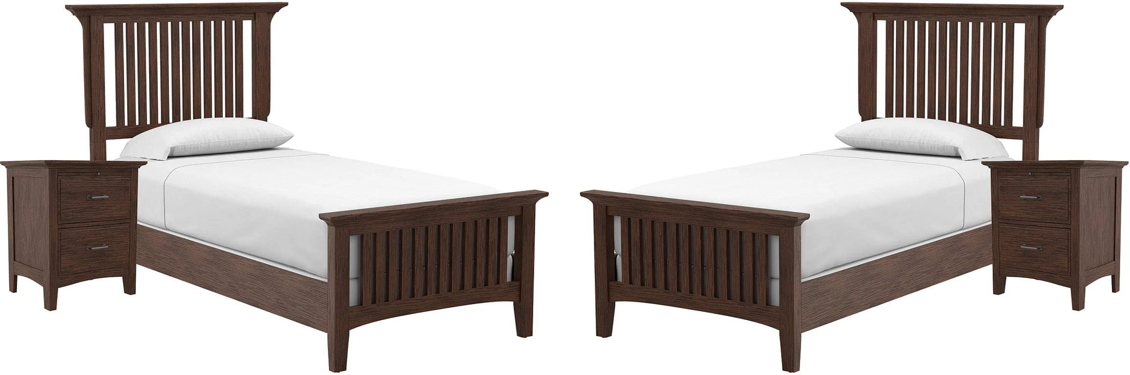 Office Star Modern Mission Double Twin Bedroom [BP-4201-115K]