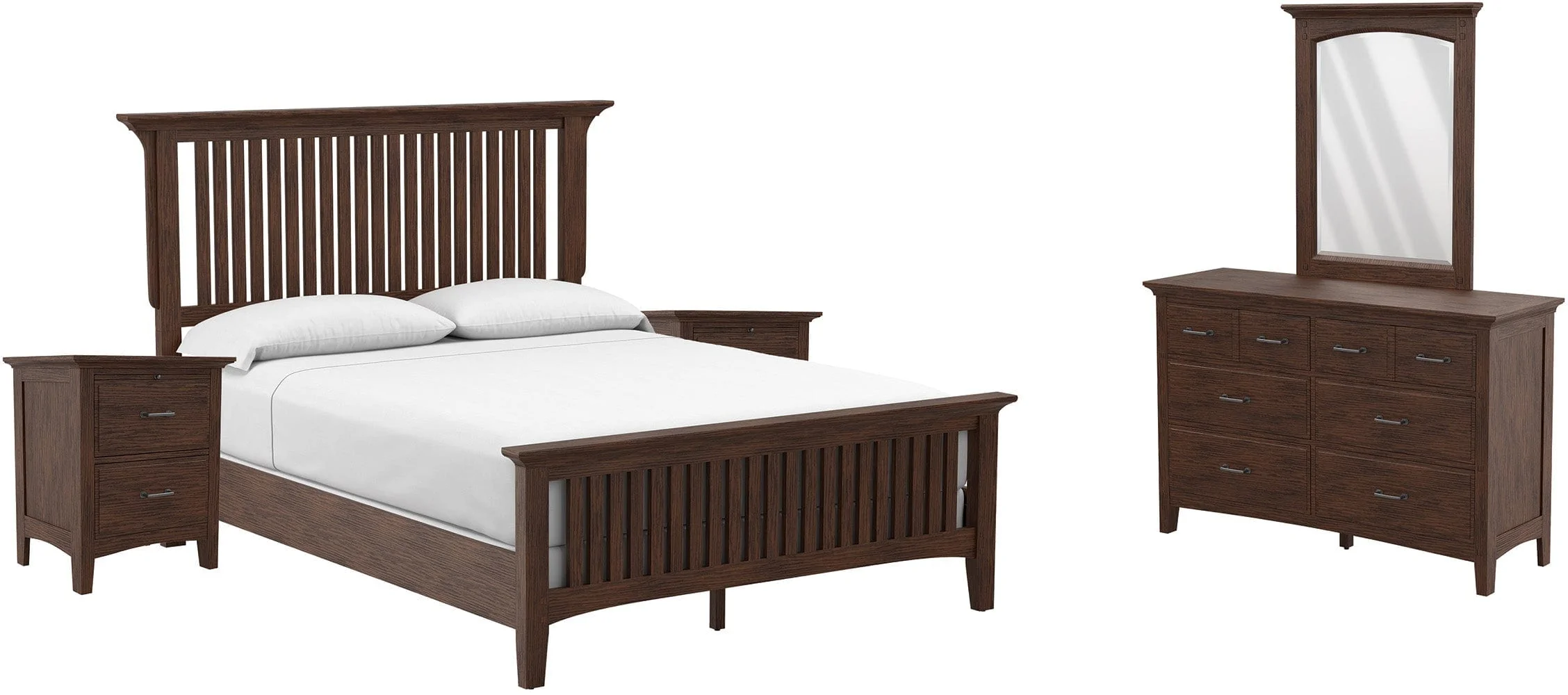 Office Star Modern Mission Queen Bedroom Set [BP-4201-213K]