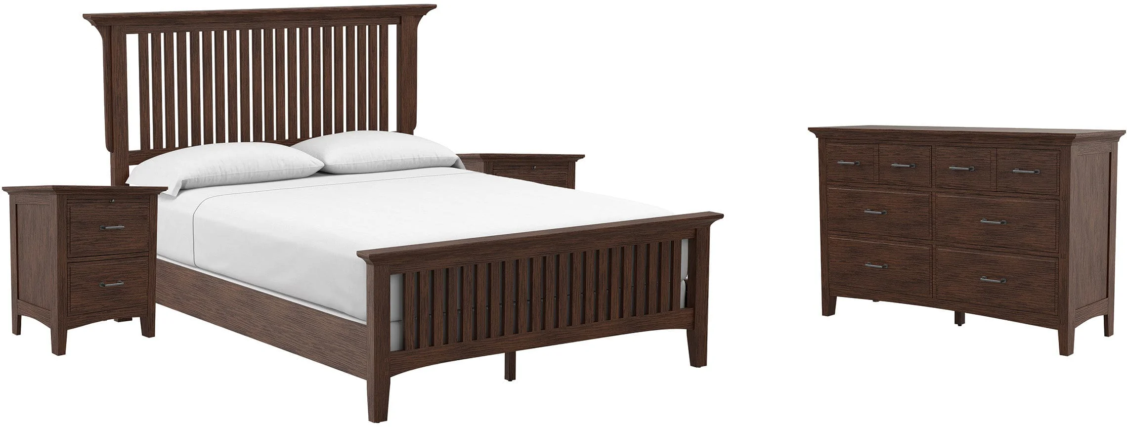 Office Star Modern Mission Queen Bedroom Set [BP-4201-214K]