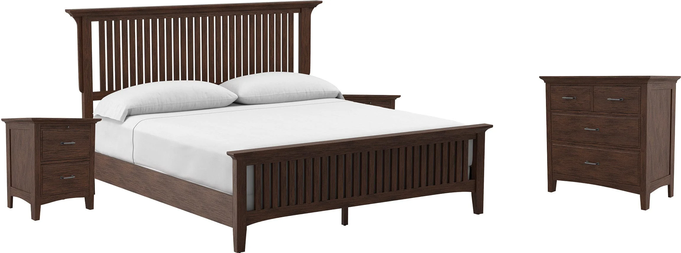 Office Star Modern Mission King Bedroom Set [BP-4201-311K]