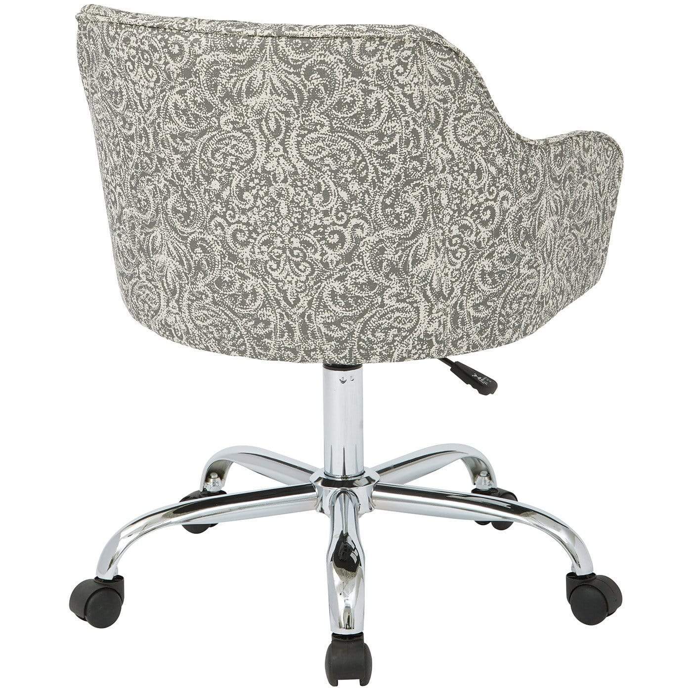 Office Star Ave Six Bristol Task Chair Velvet Fabric [BRL26] - Image 8