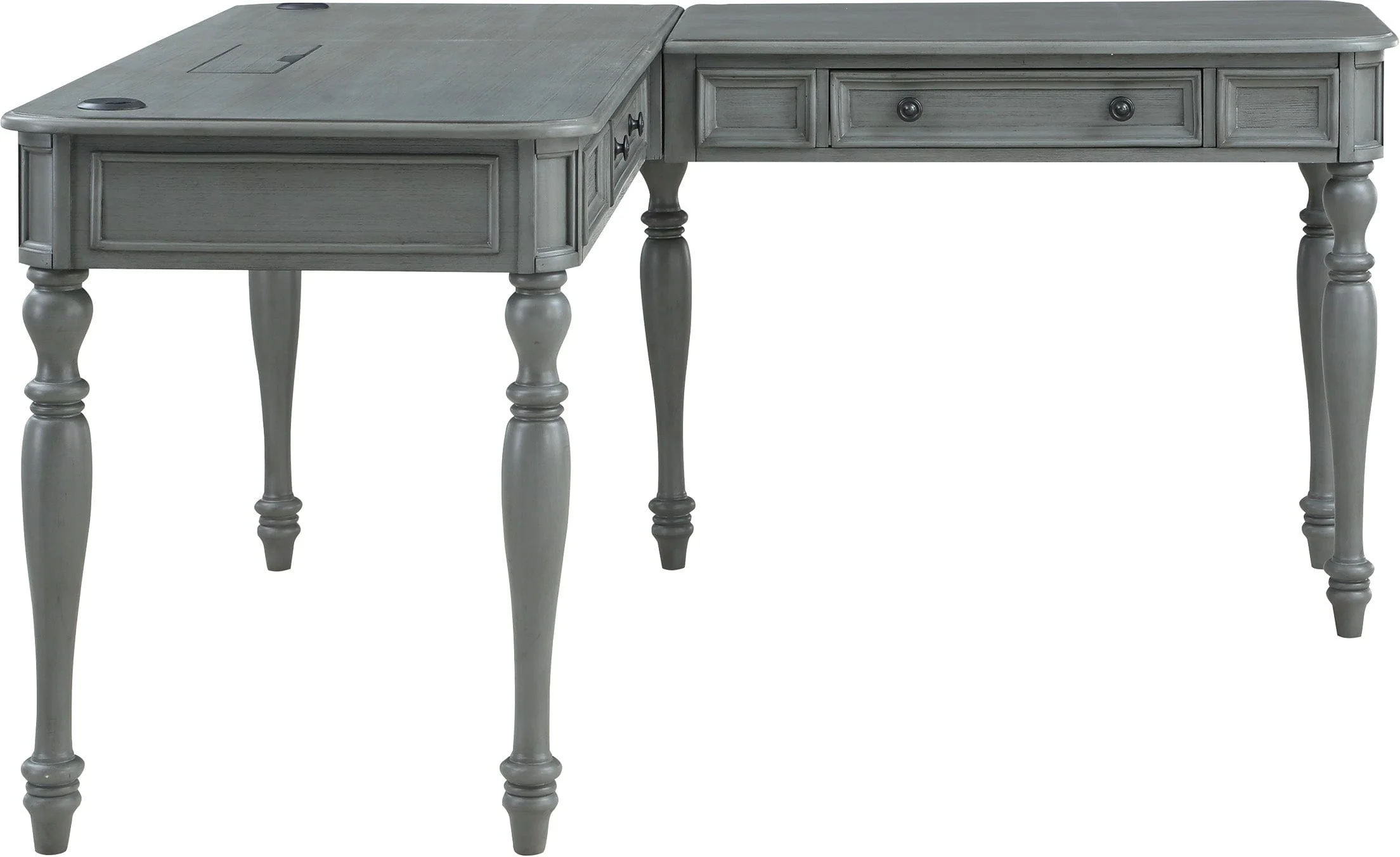 Office Star Country Meadows L-Shaped Desk with Power [CML6060] - Image 4