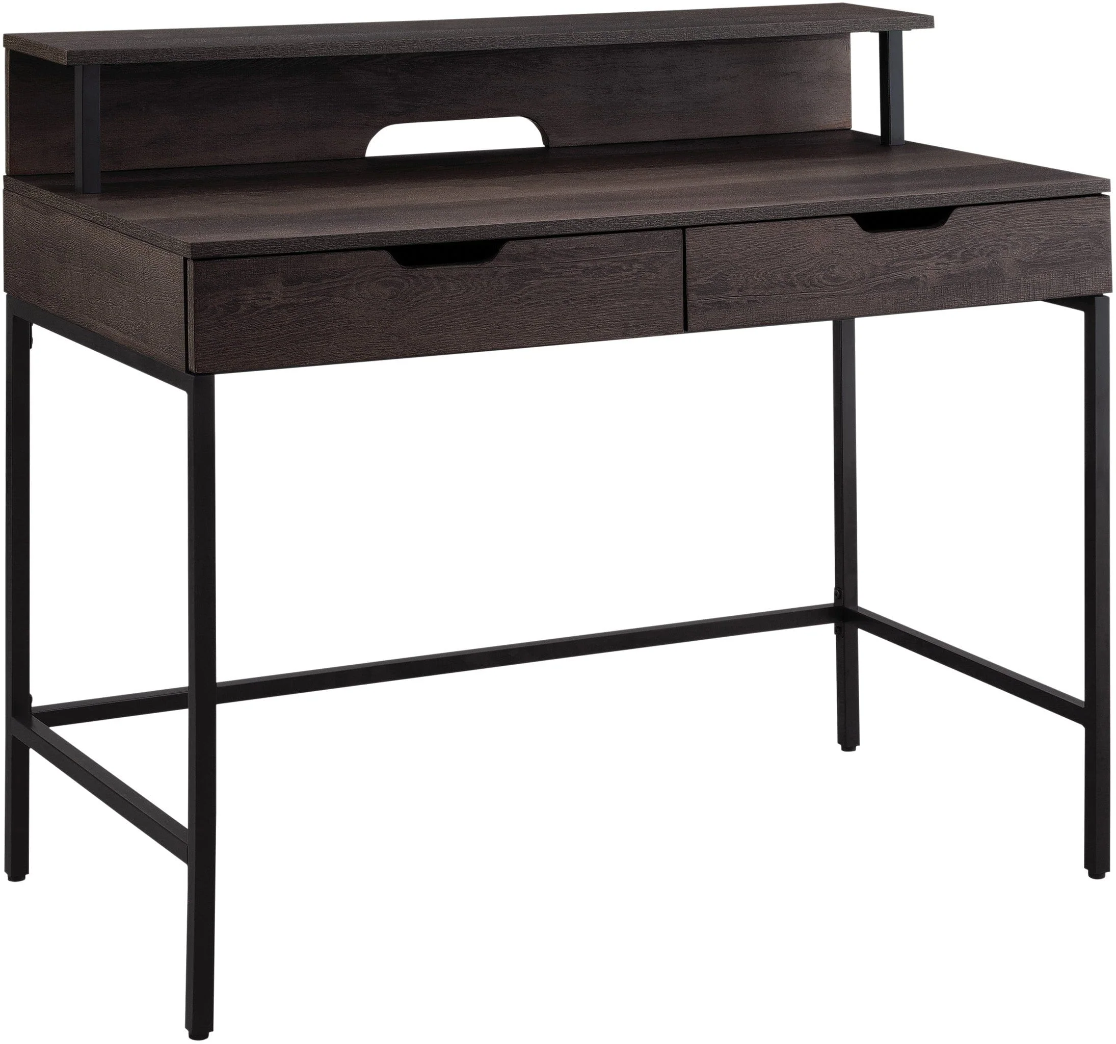Office Star Contempo 40" Desk with 2 Drawers and Shelf Hutch [CNT44]