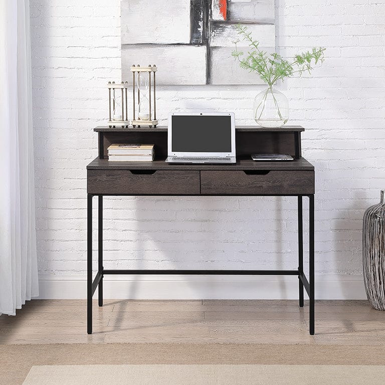 Office Star Contempo 40" Desk with 2 Drawers and Shelf Hutch [CNT44] - Image 3