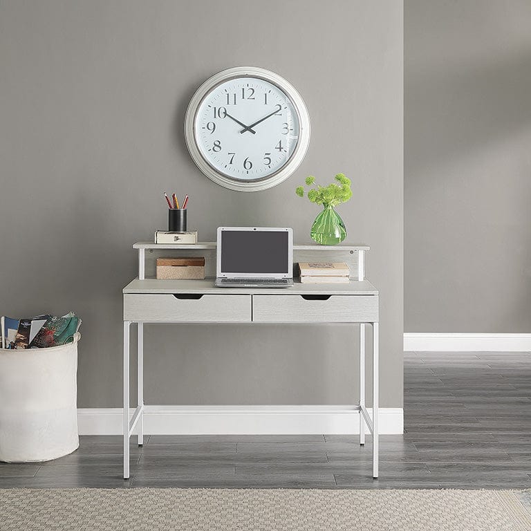 Office Star Contempo 40" Desk with 2 Drawers and Shelf Hutch [CNT44] - Image 4