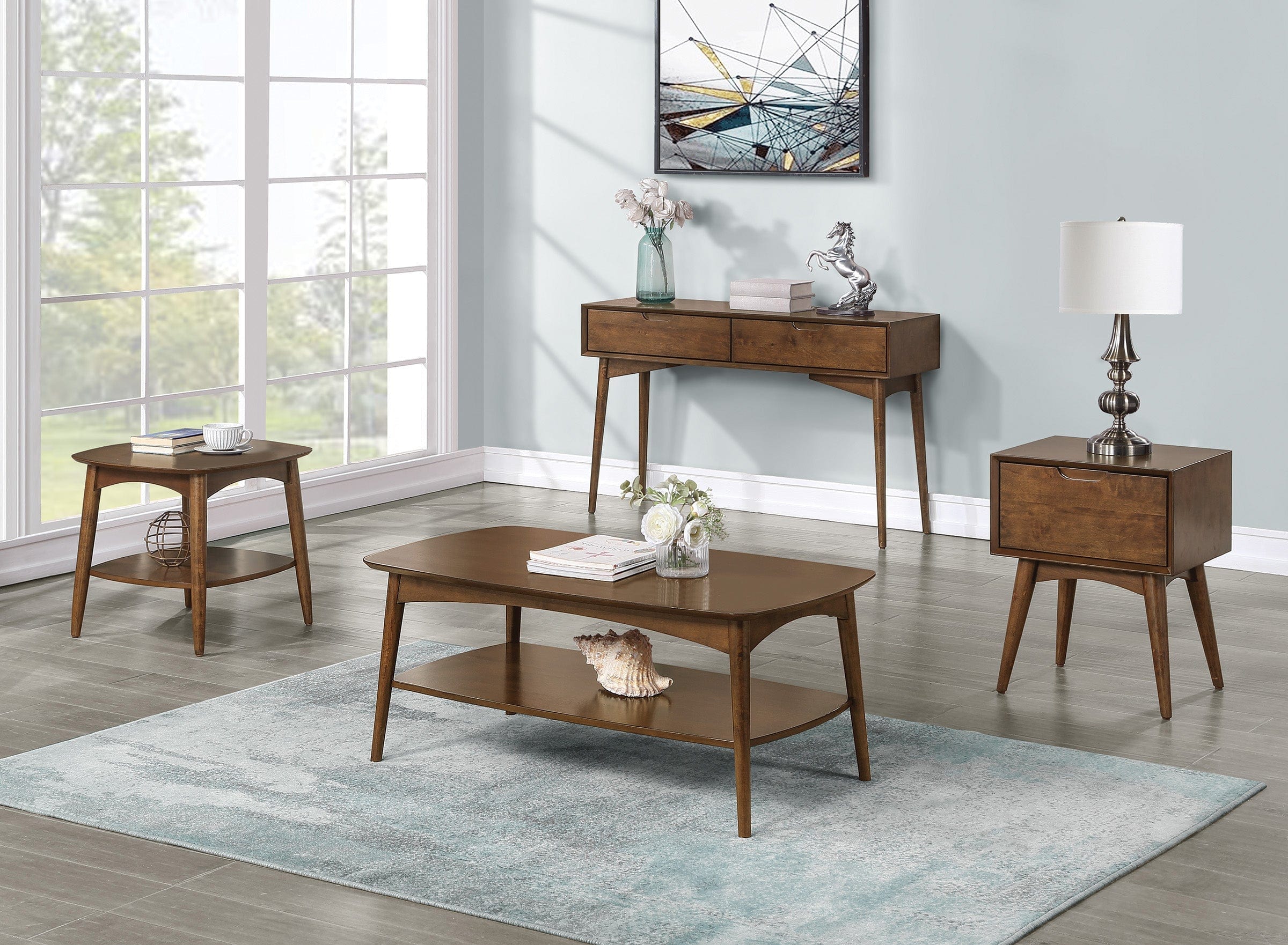 Office Star Copenhagen Accent Table w/ Drawer [CPH05] - Image 3