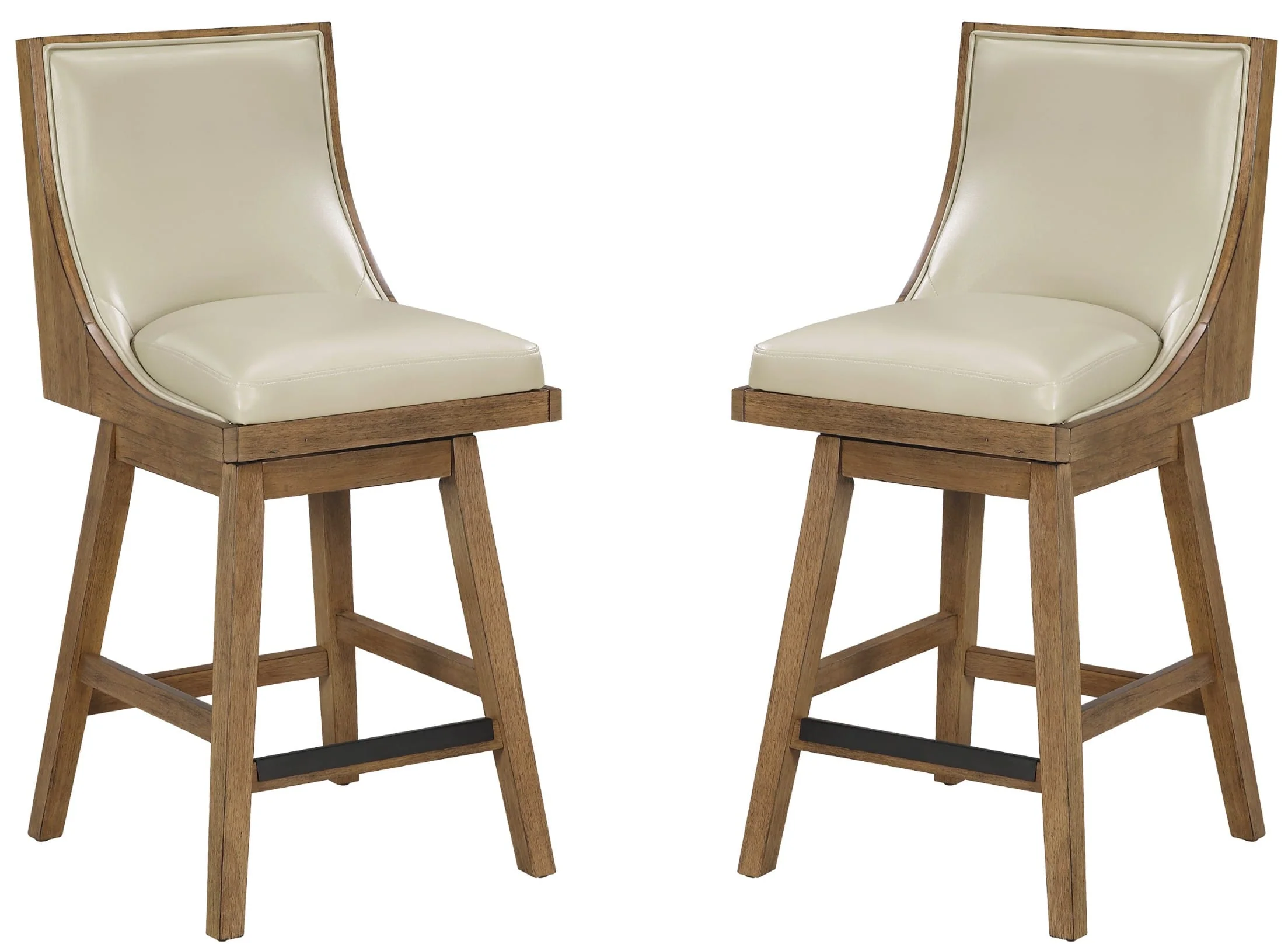 Office Star Darnel Faux Leather Counter Stool, 2-Pack [DNL2MK] - Image 20