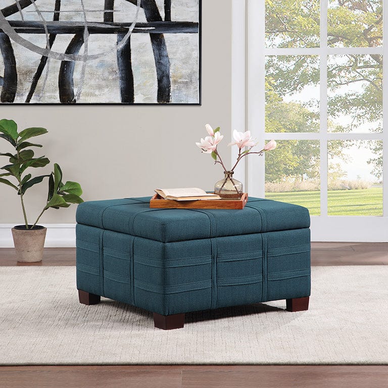 Office Star Ave Six Detour Strap Ottoman Faux Leather [DTR3030S] - Image 3