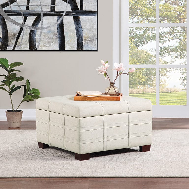 Office Star Ave Six Detour Strap Ottoman Faux Leather [DTR3030S] - Image 5