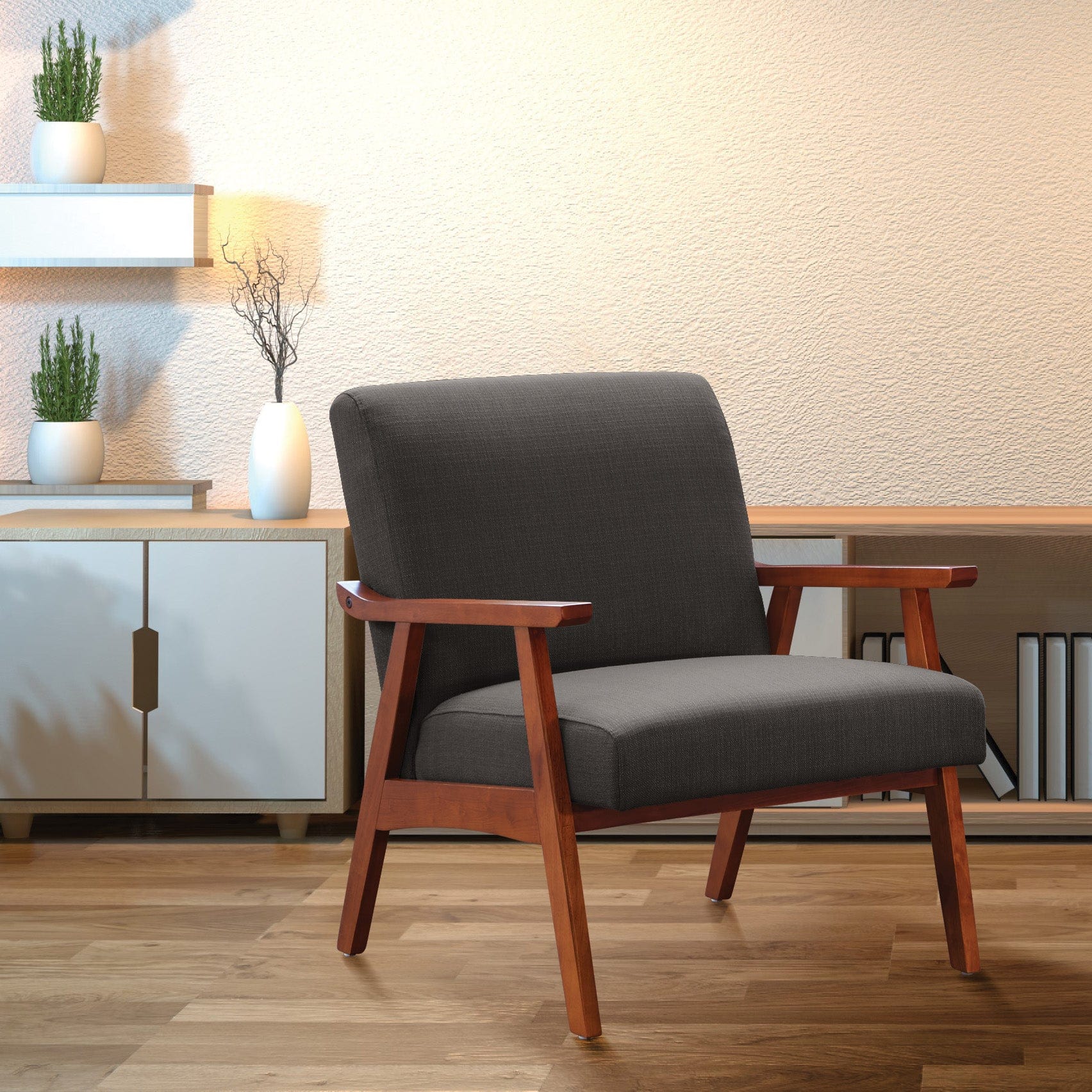 Ave Six Davis Armchair with Mid-Century Modern Frame [DVS51] - Image 9
