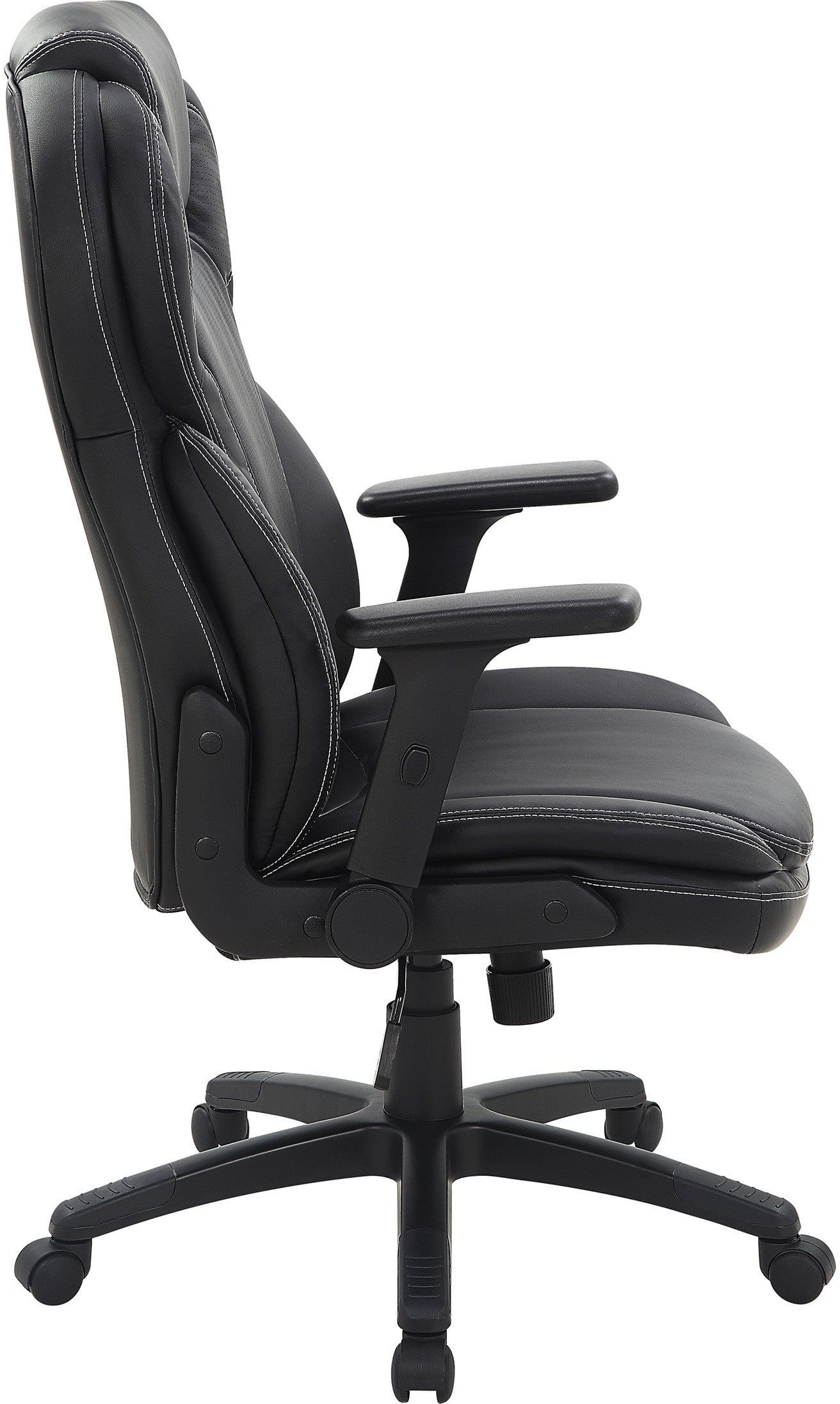 Office Star Exec Bonded Leather Office Chair with Height Adjustable Flip Arms [EC91150] - Image 11