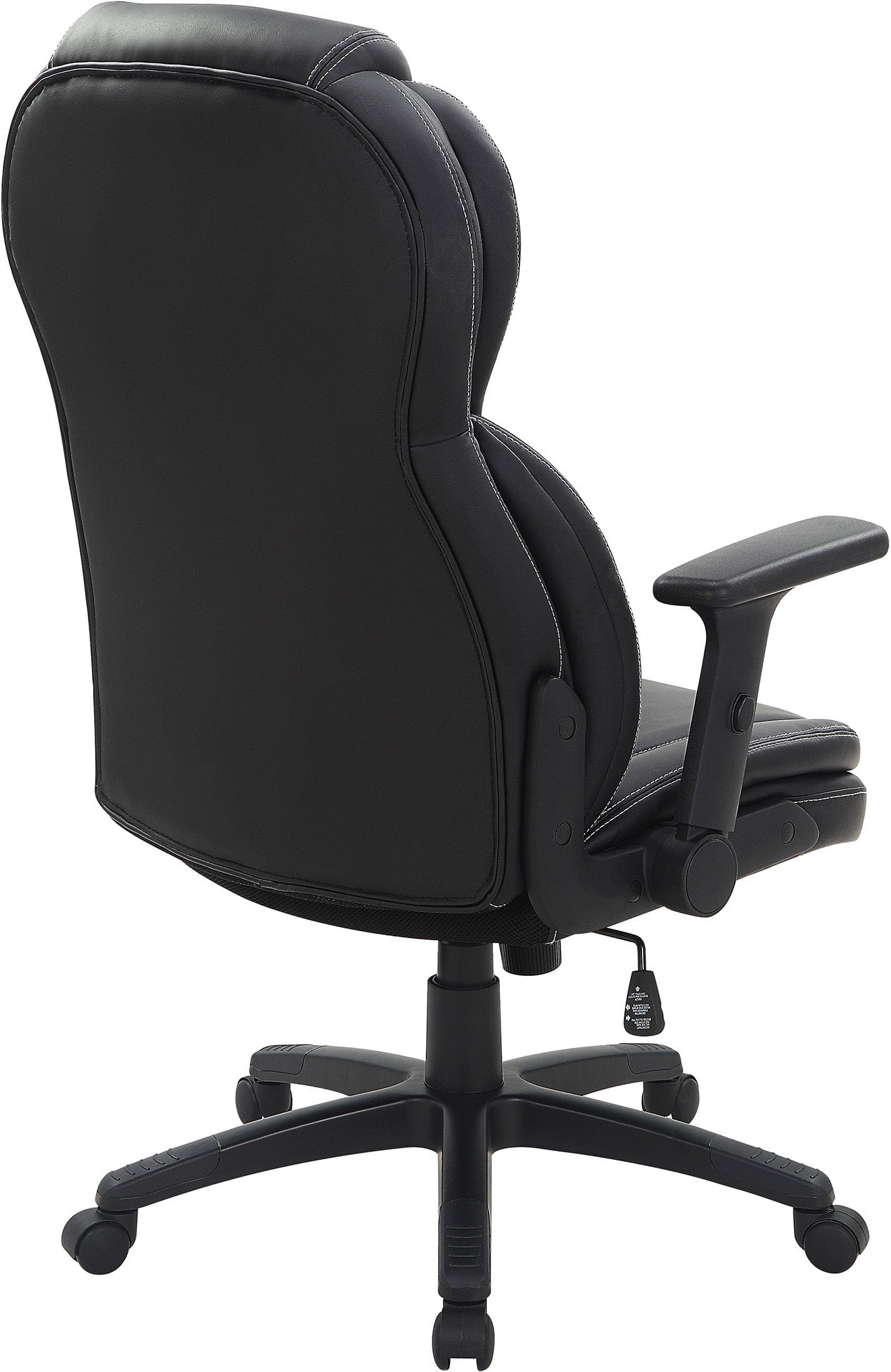 Office Star Exec Bonded Leather Office Chair with Height Adjustable Flip Arms [EC91150] - Image 14