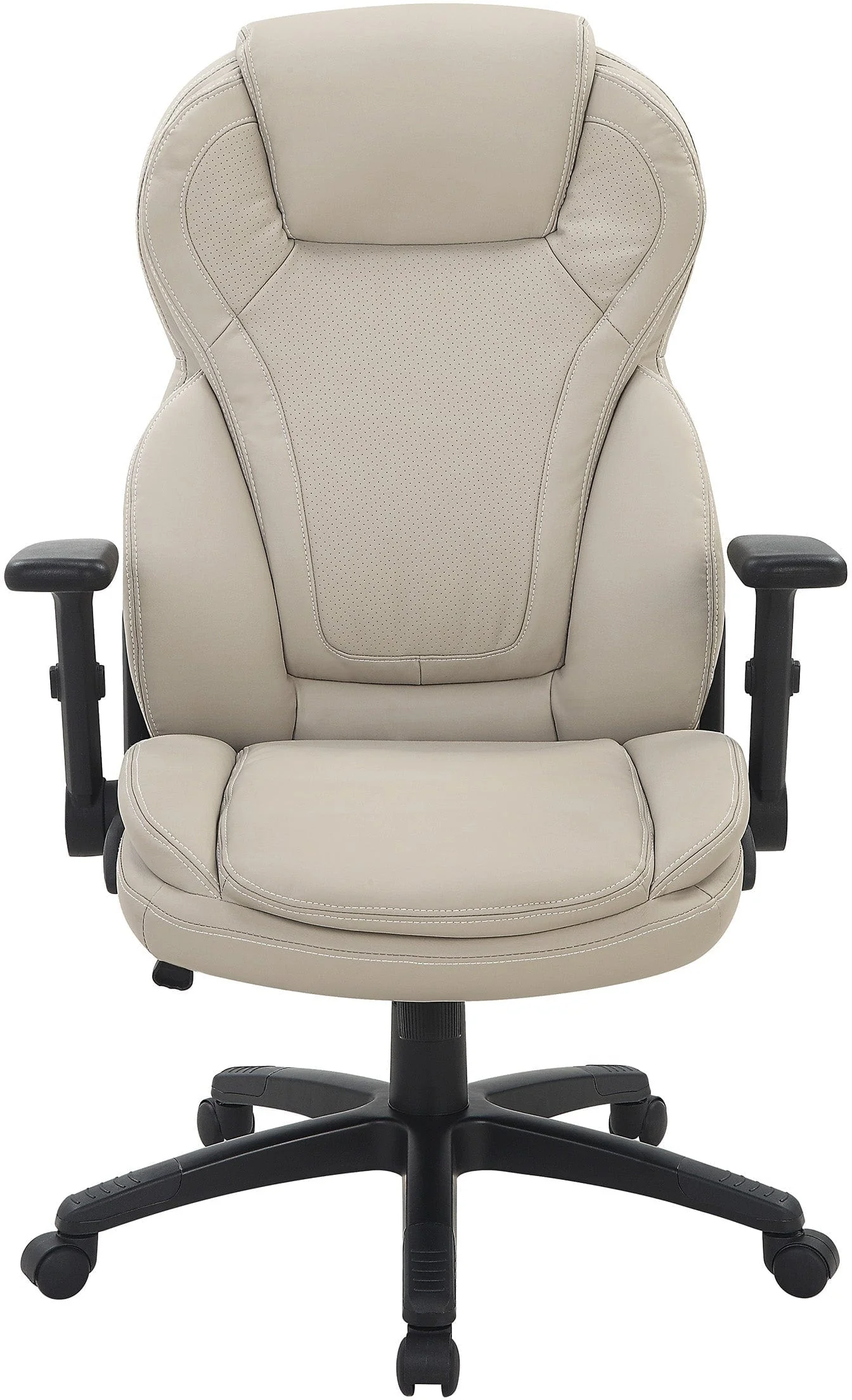 Office Star Exec Bonded Leather Office Chair with Height Adjustable Flip Arms [EC91150] - Image 7