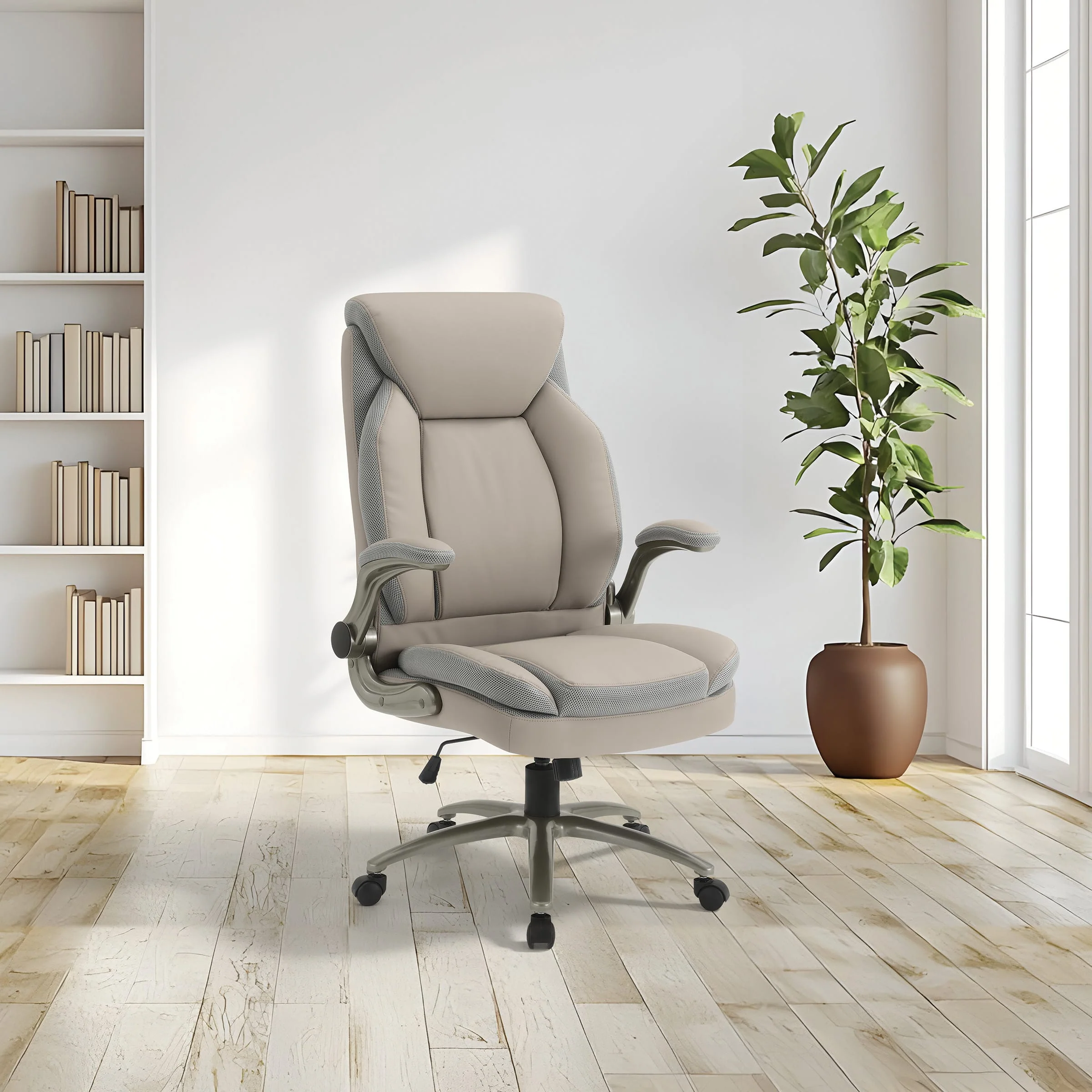Office Star Pro Line II Big and Tall Leather Chair [ECH14517BT] - Image 2